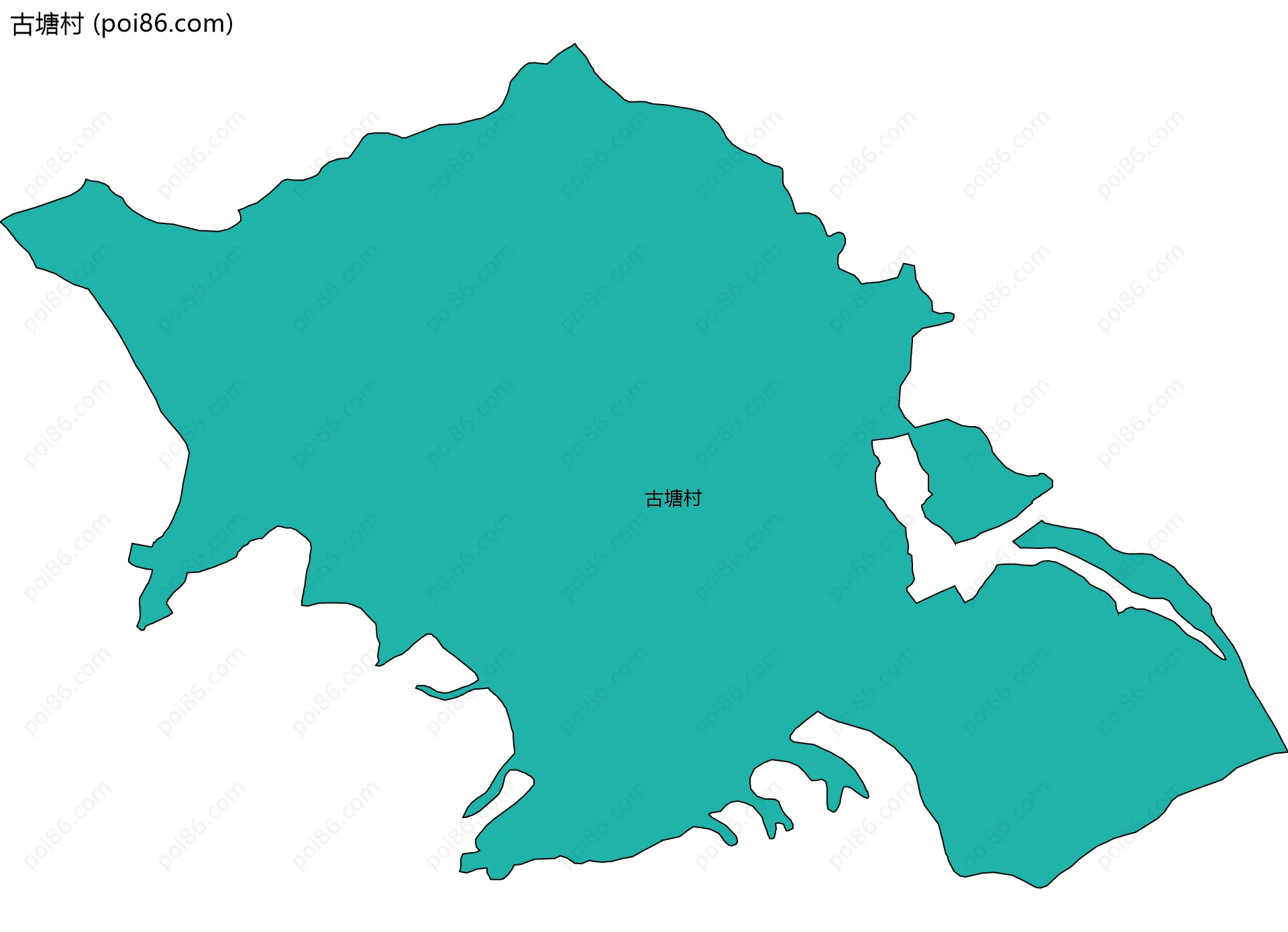 古塘村边界地图