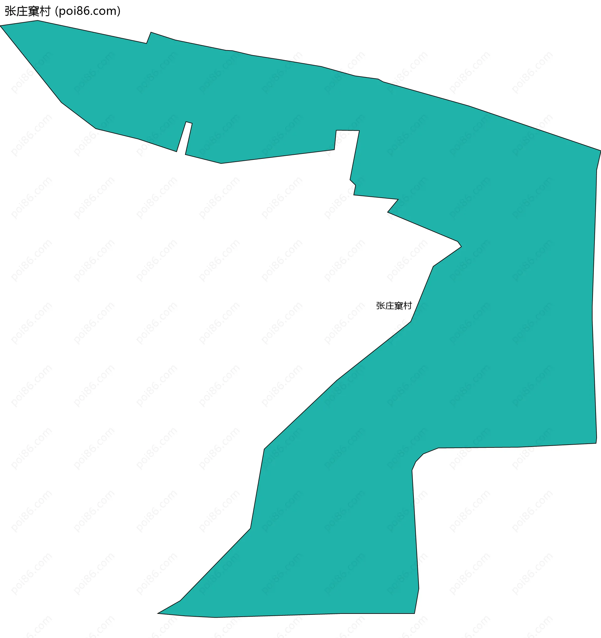 张庄窠村边界地图