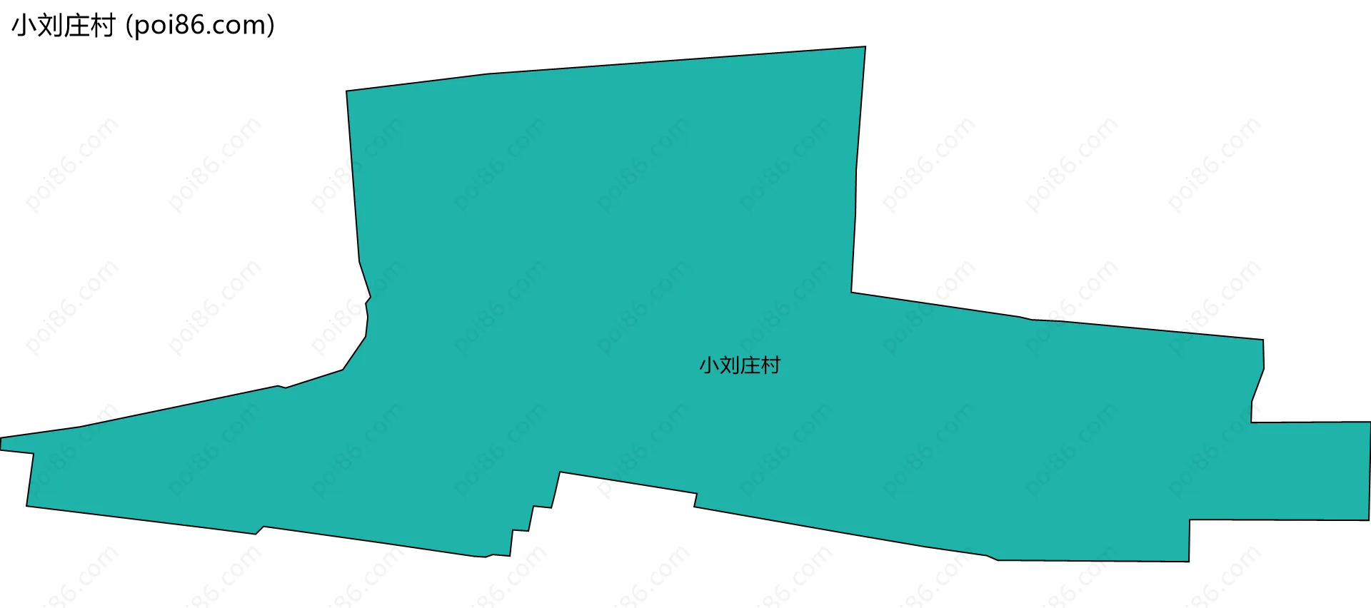 小刘庄村边界地图