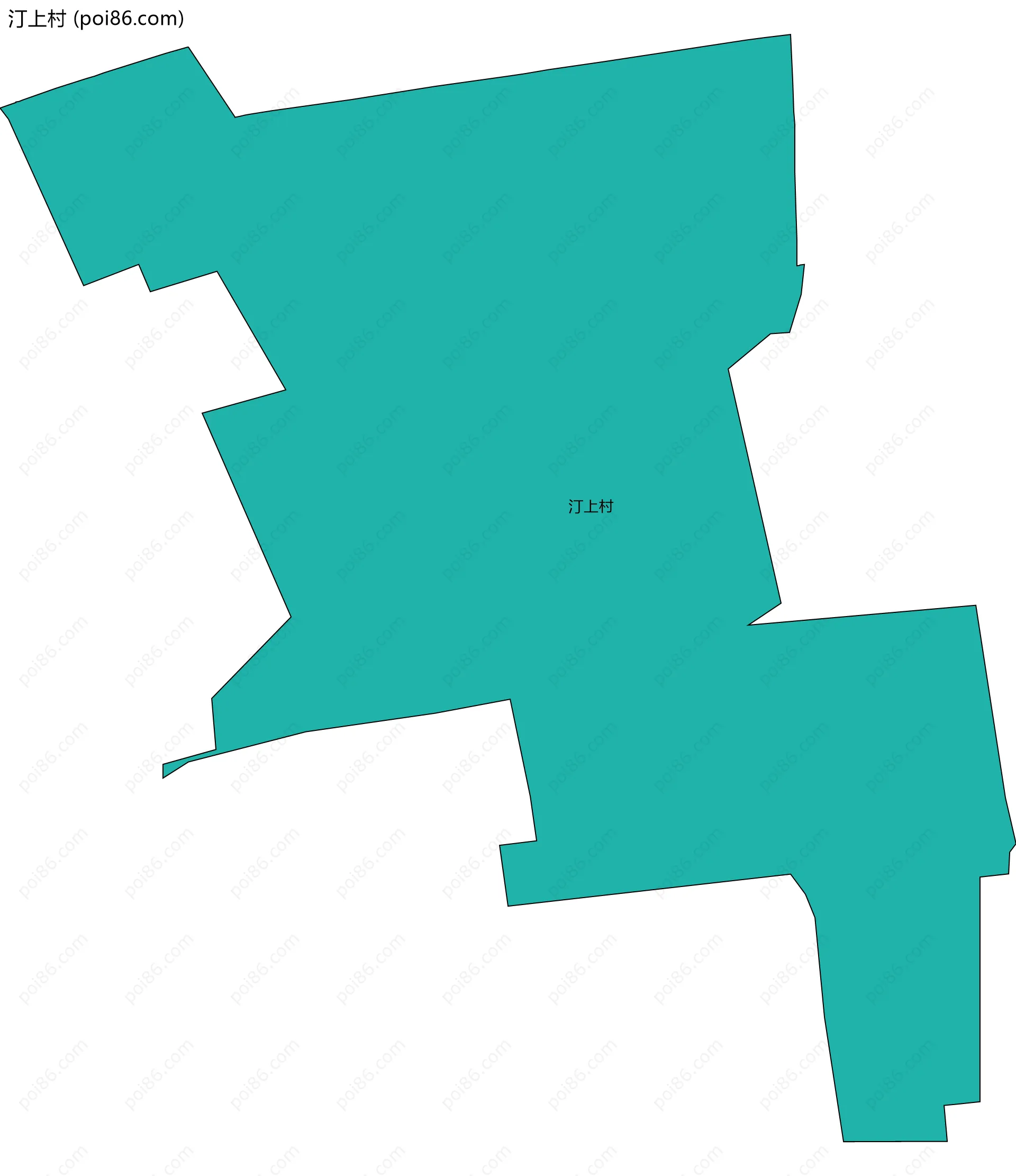 汀上村边界地图