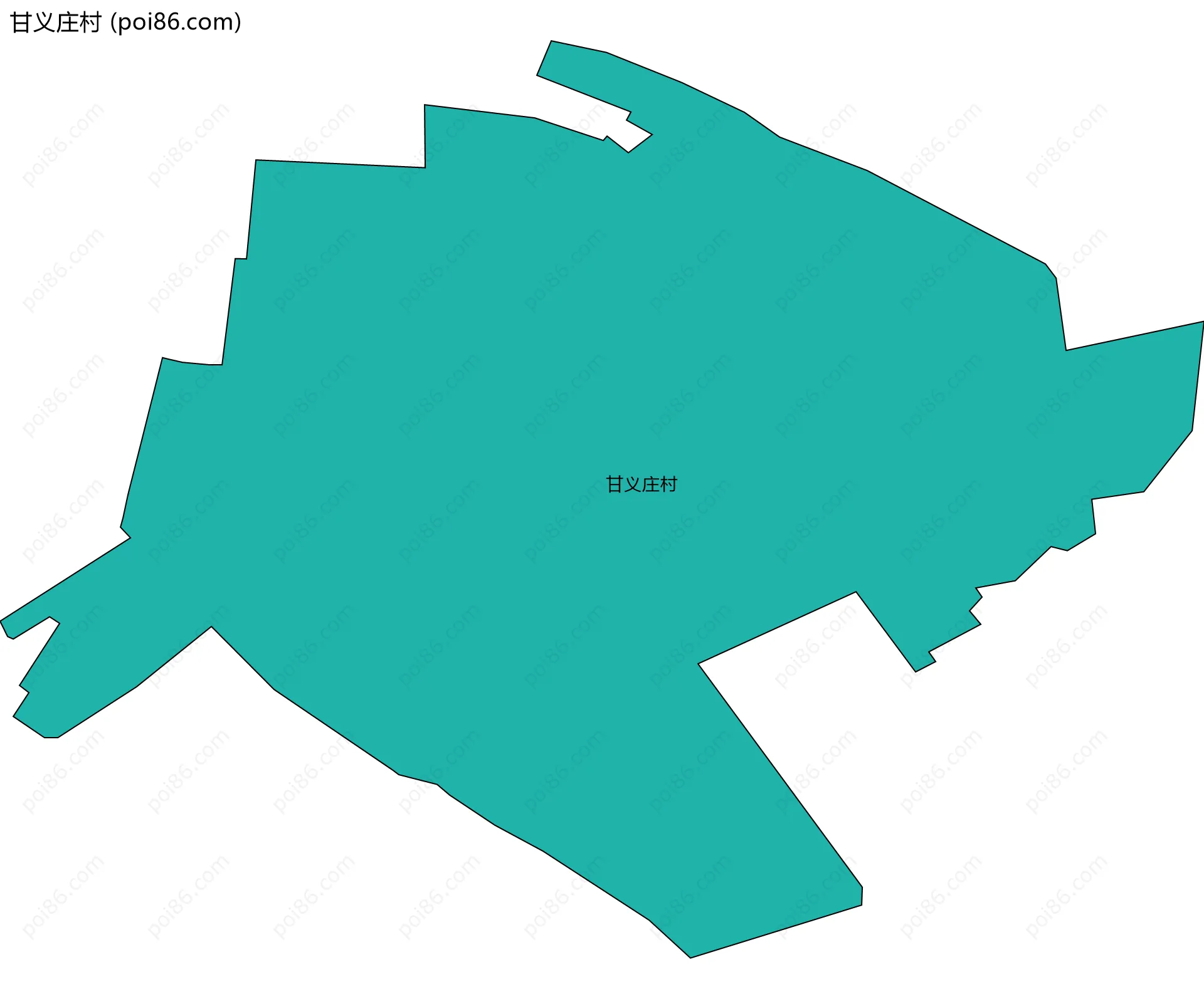 甘义庄村边界地图