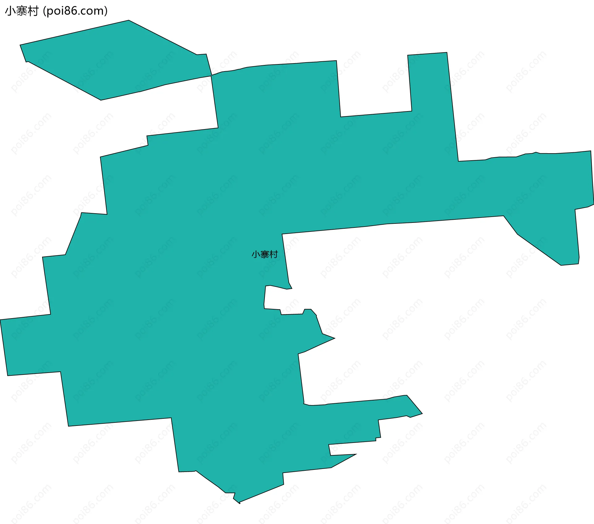 小寨村边界地图