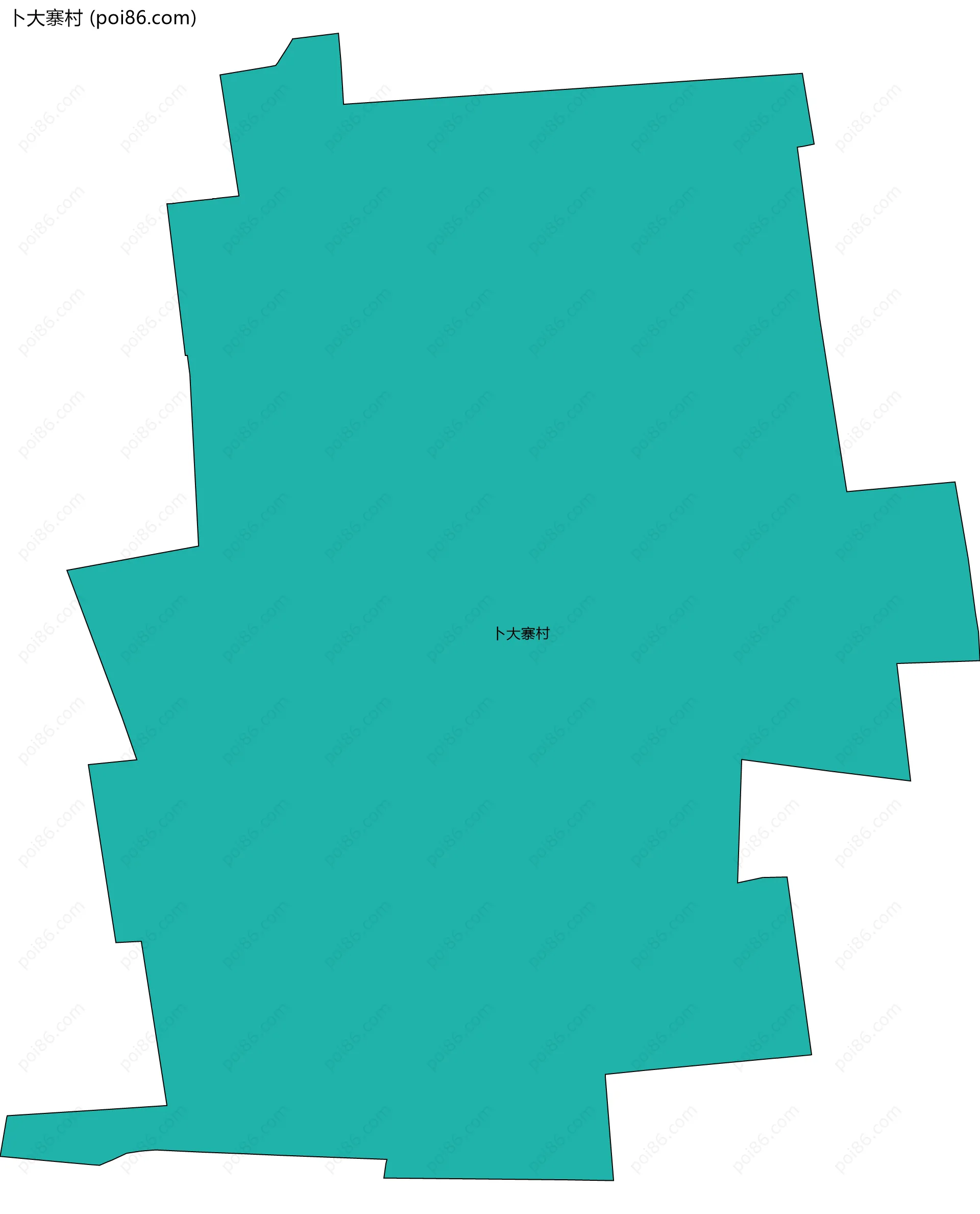 卜大寨村边界地图