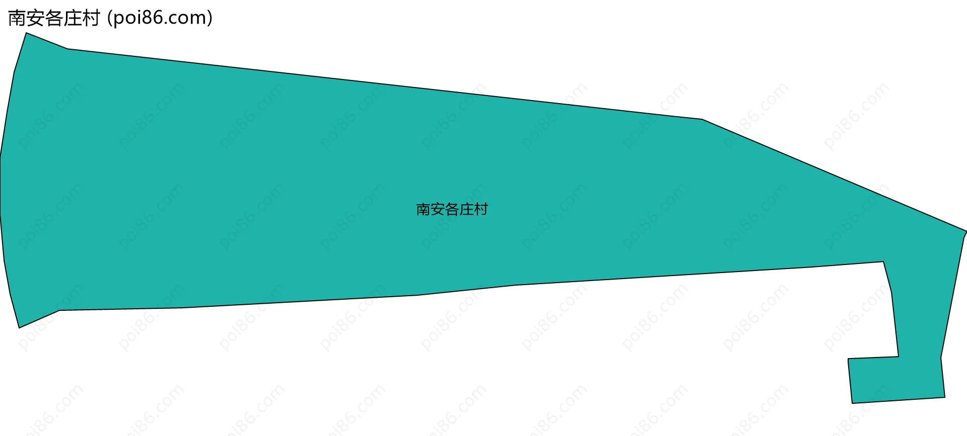 南安各庄村边界地图