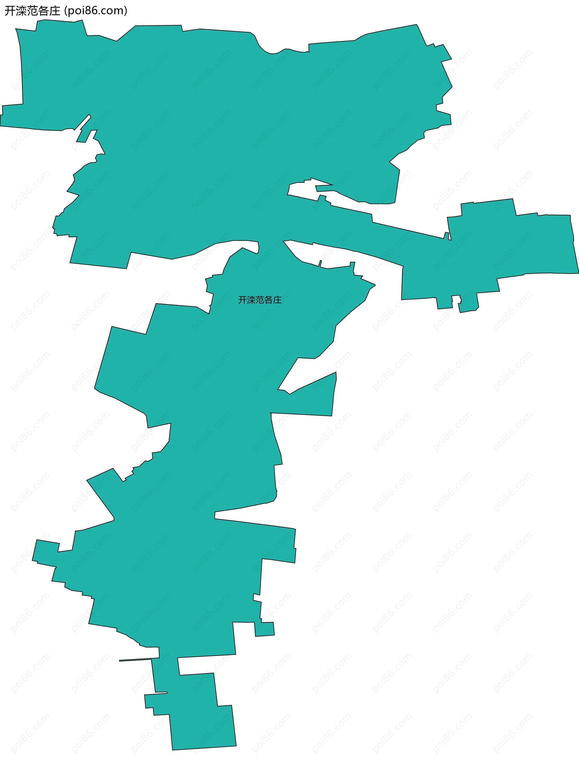 开滦范各庄边界地图
