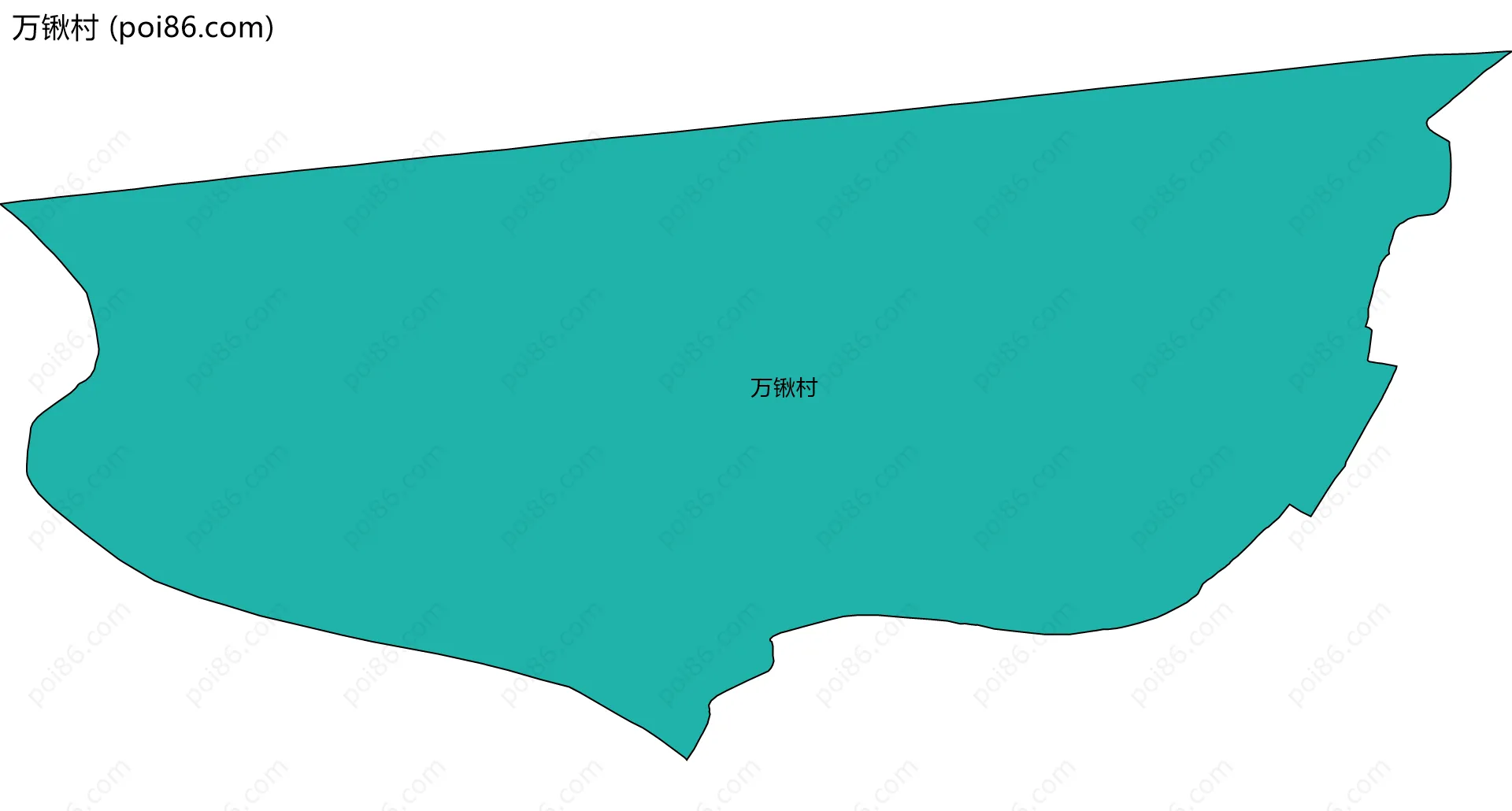 万锹村边界地图