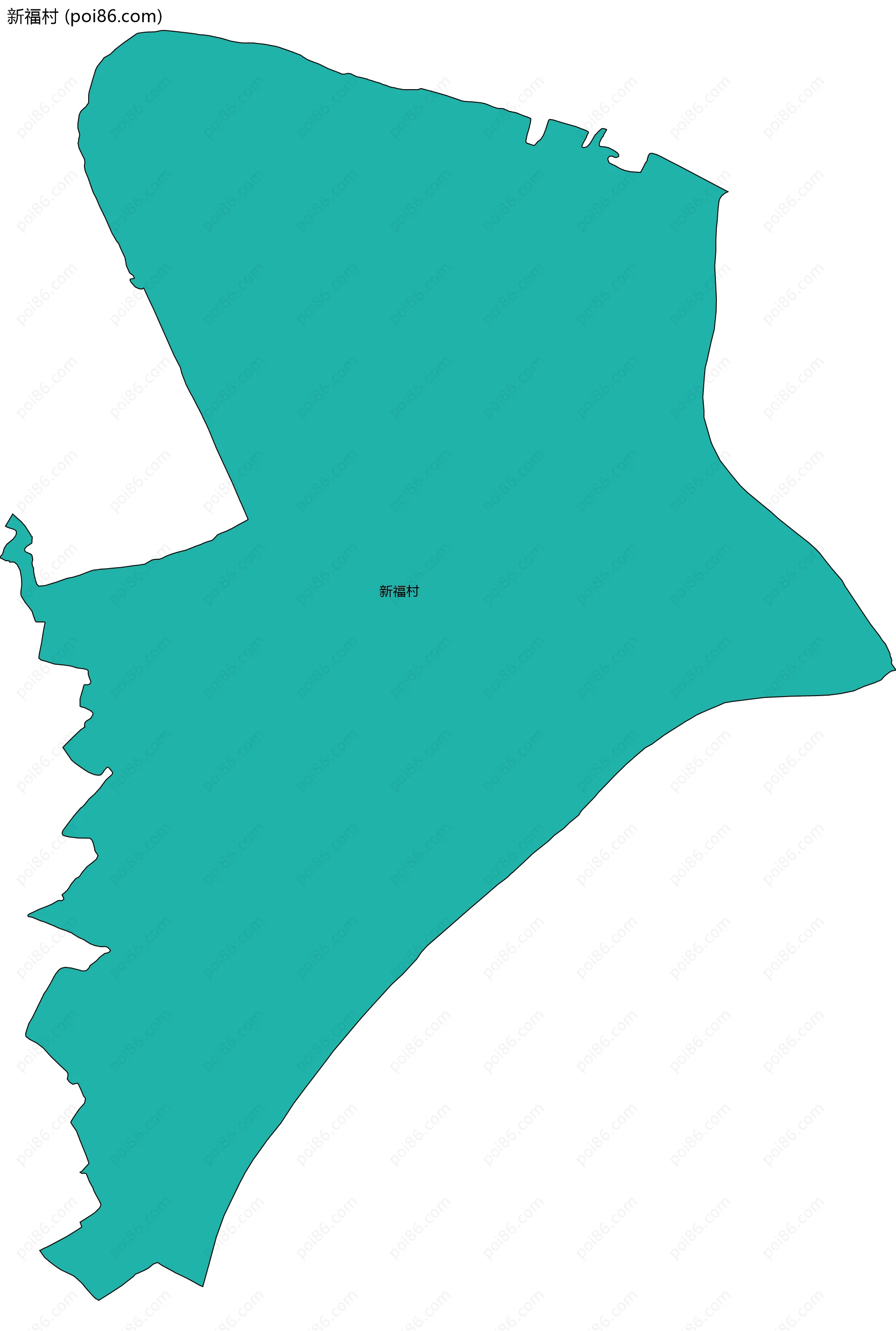 新福村边界地图