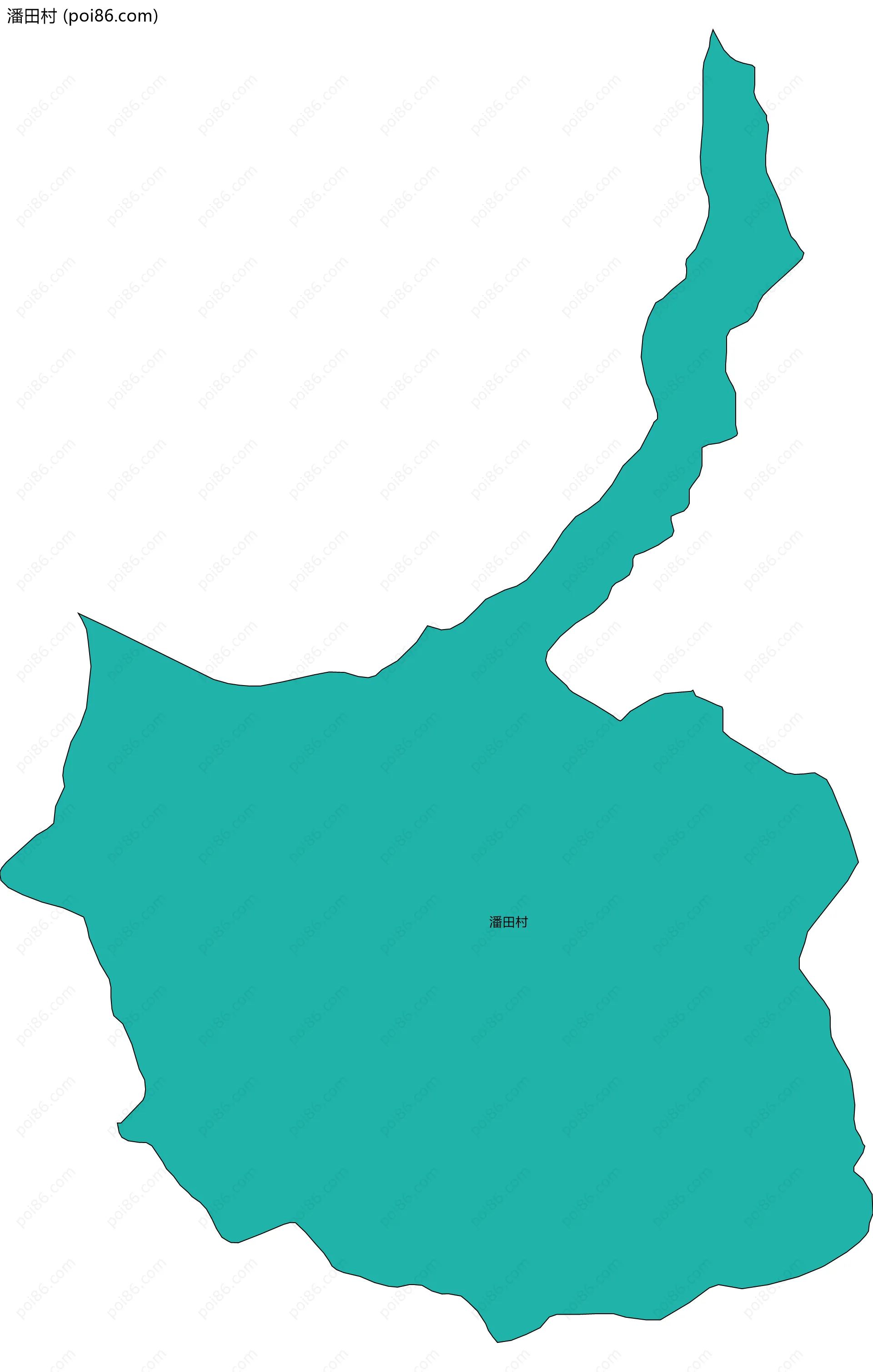 潘田村边界地图