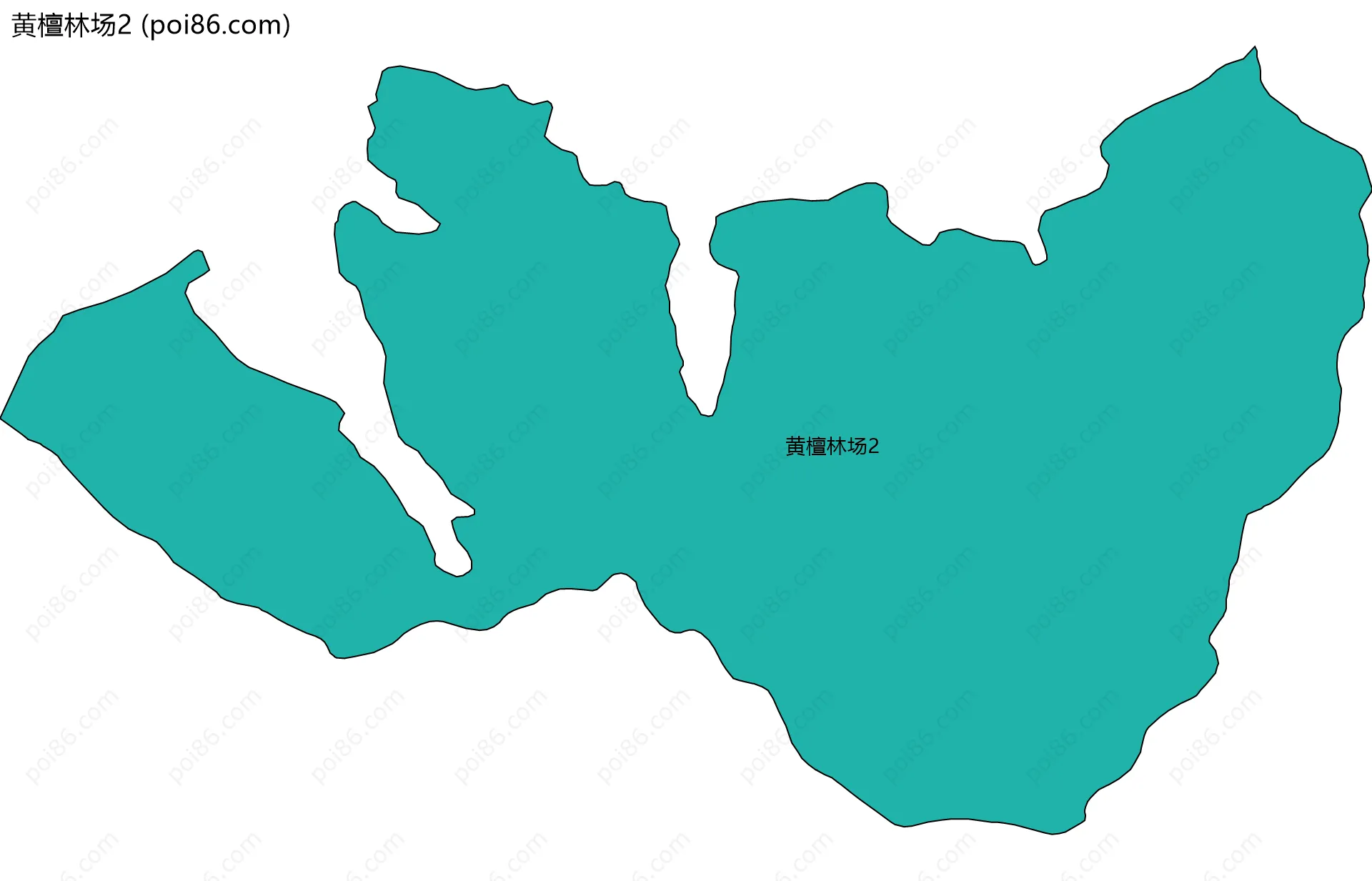 黄檀林场2边界地图