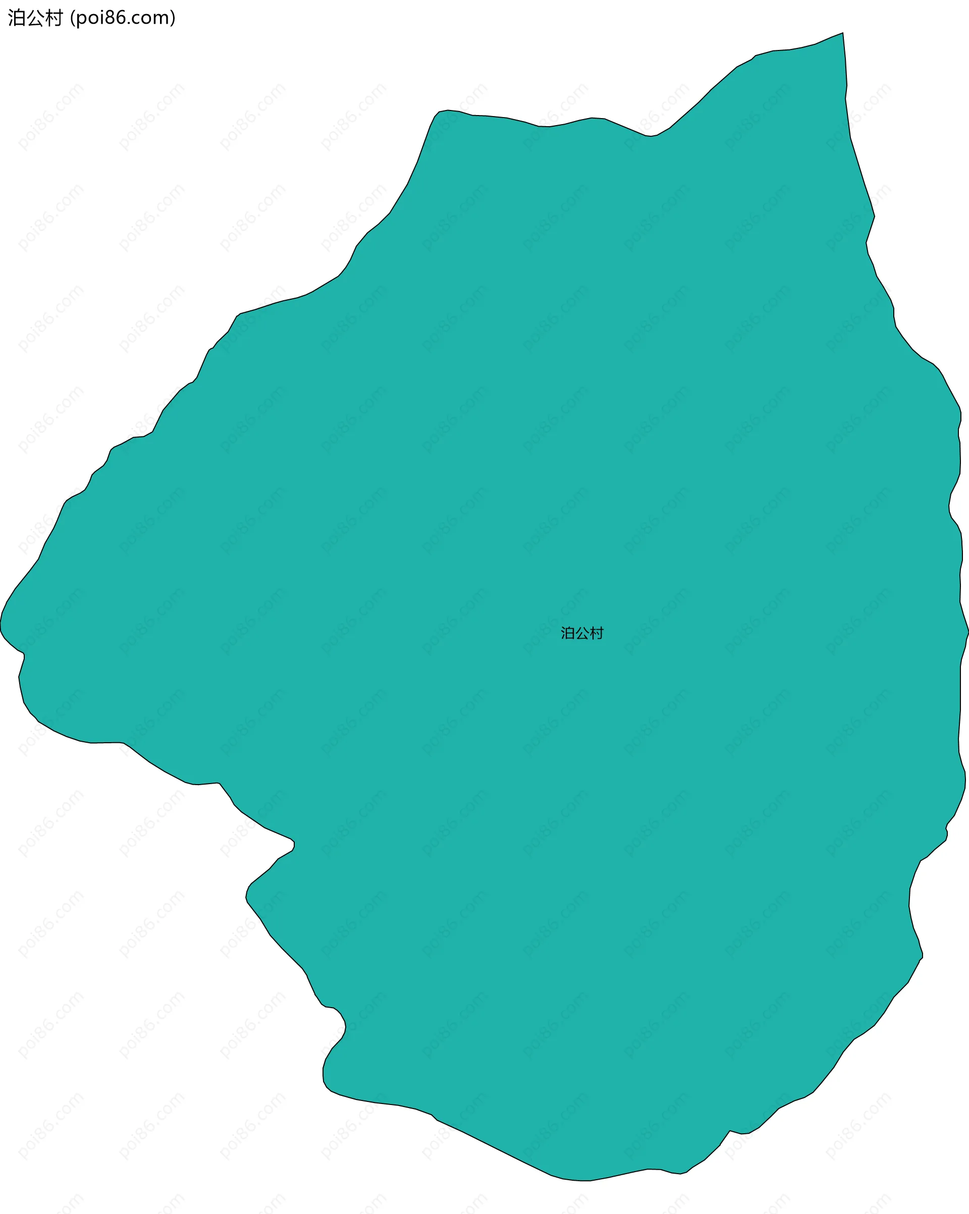 泊公村边界地图