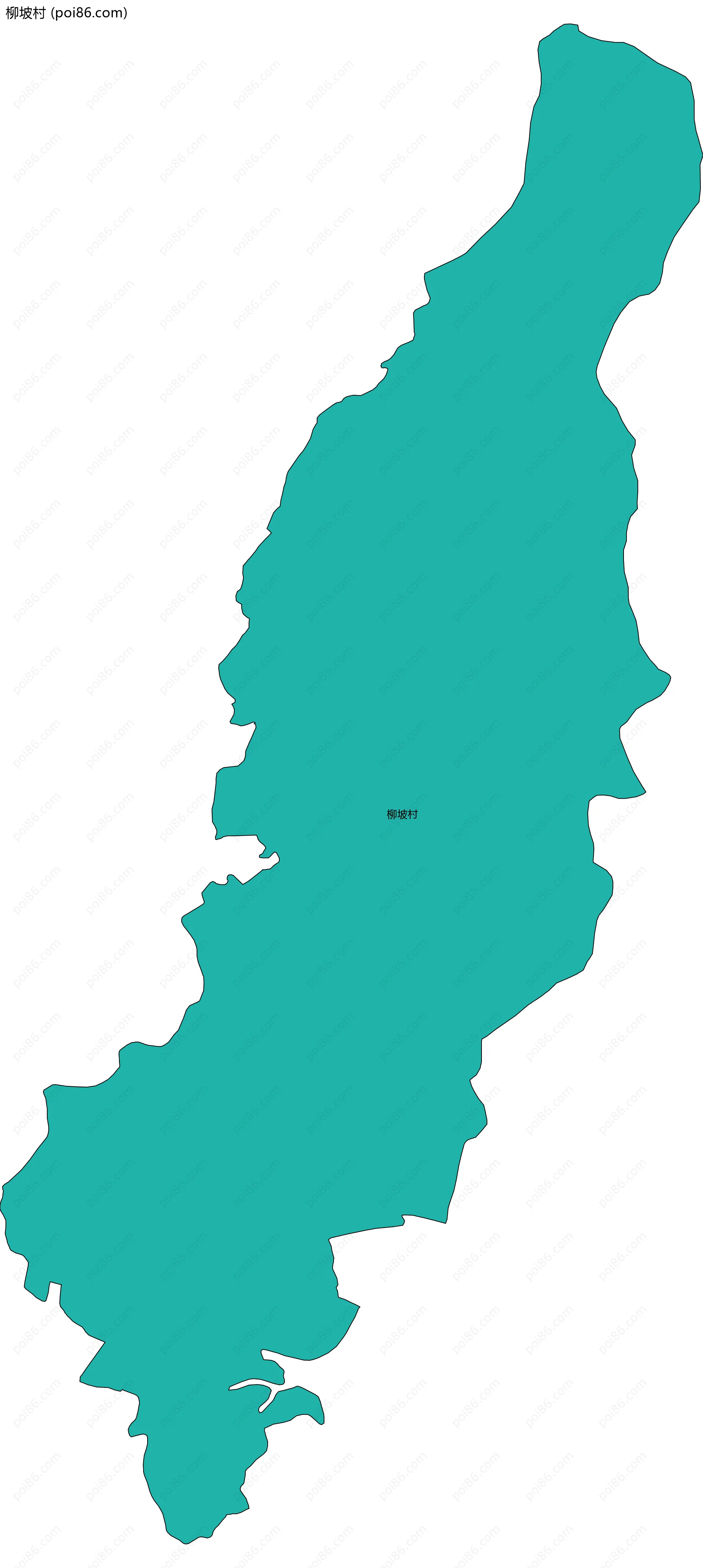 柳坡村边界地图