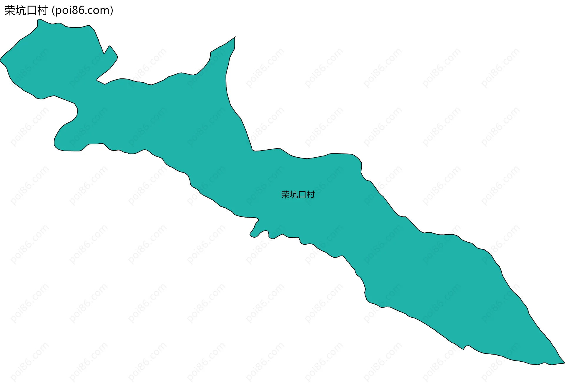 荣坑口村边界地图