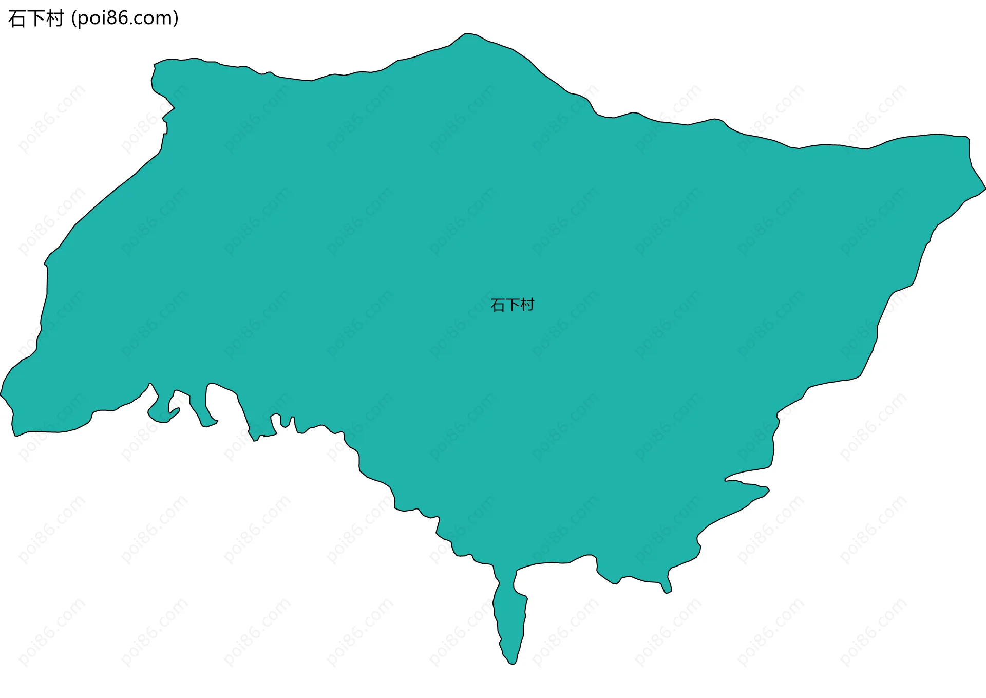石下村边界地图