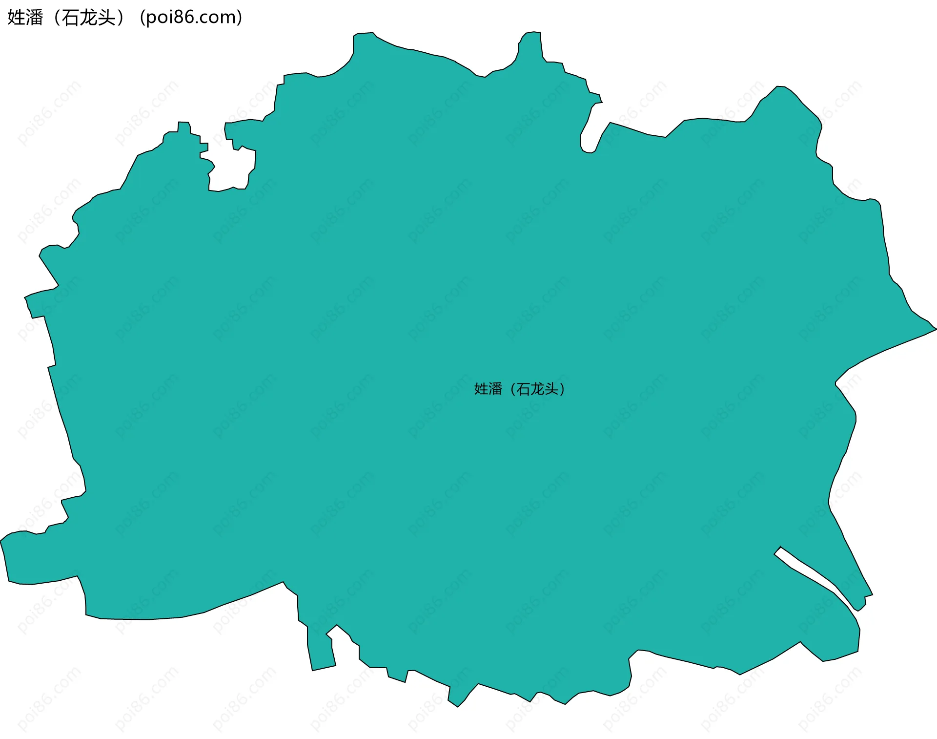 姓潘（石龙头）边界地图