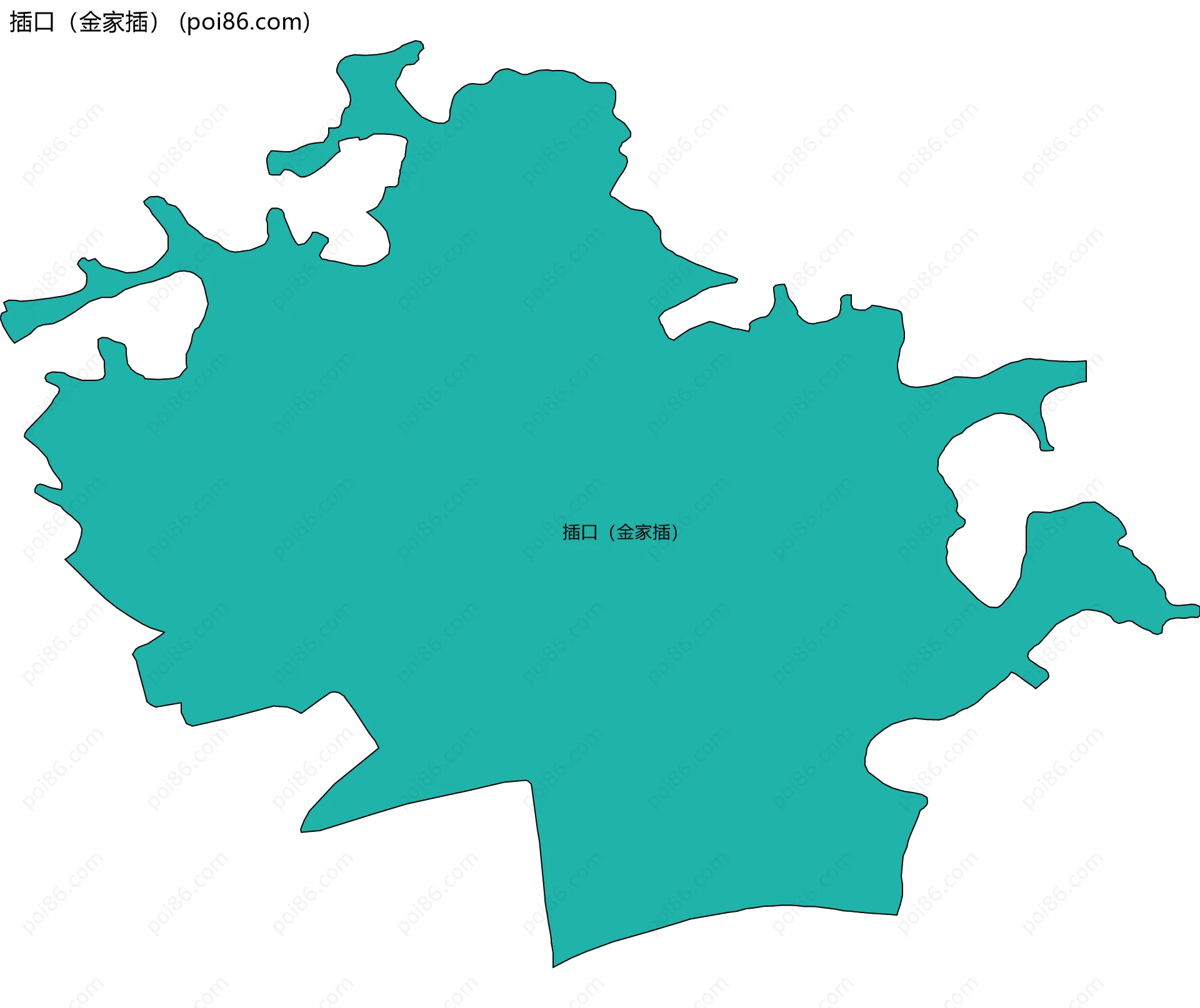 插口（金家插）边界地图