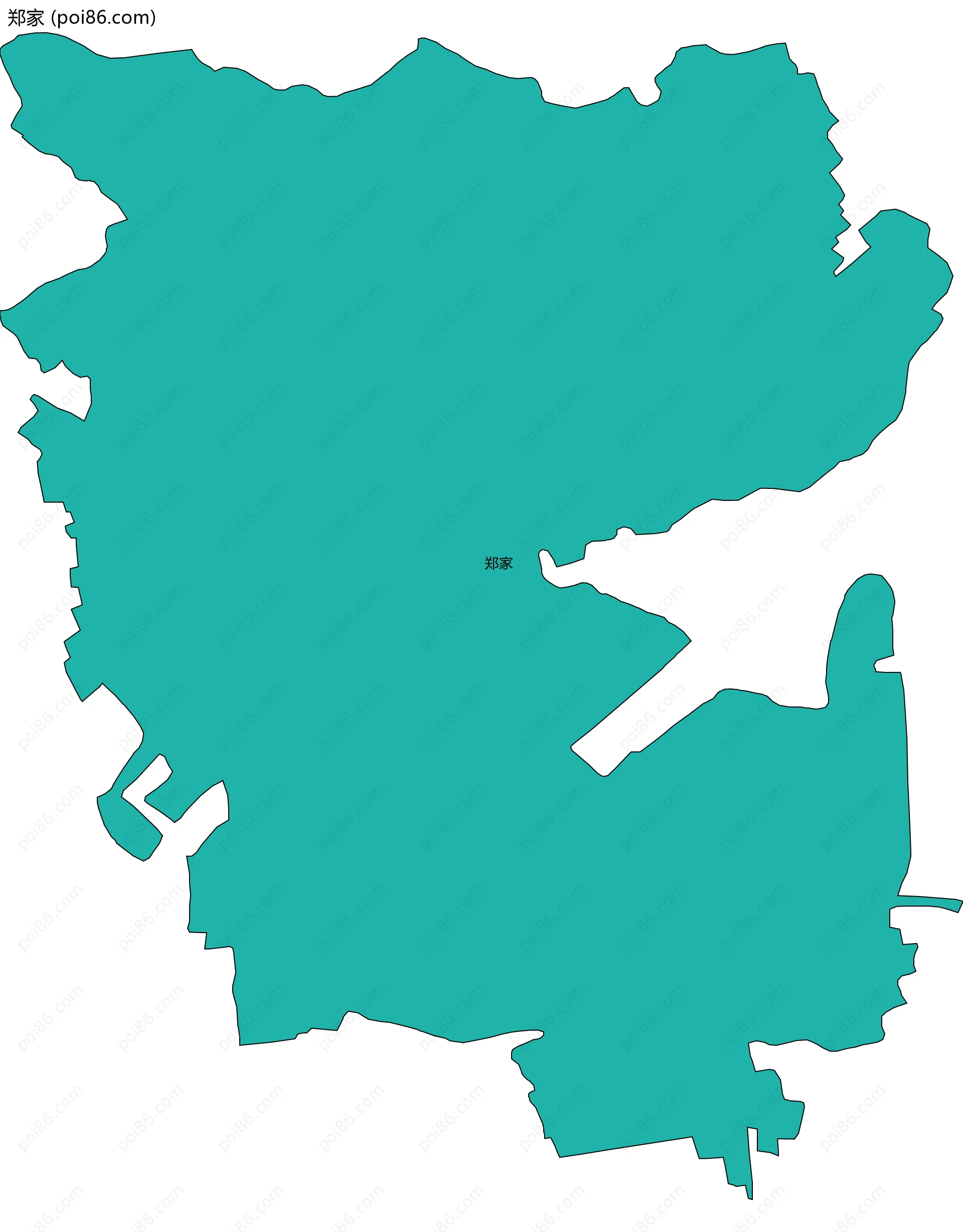 郑家边界地图