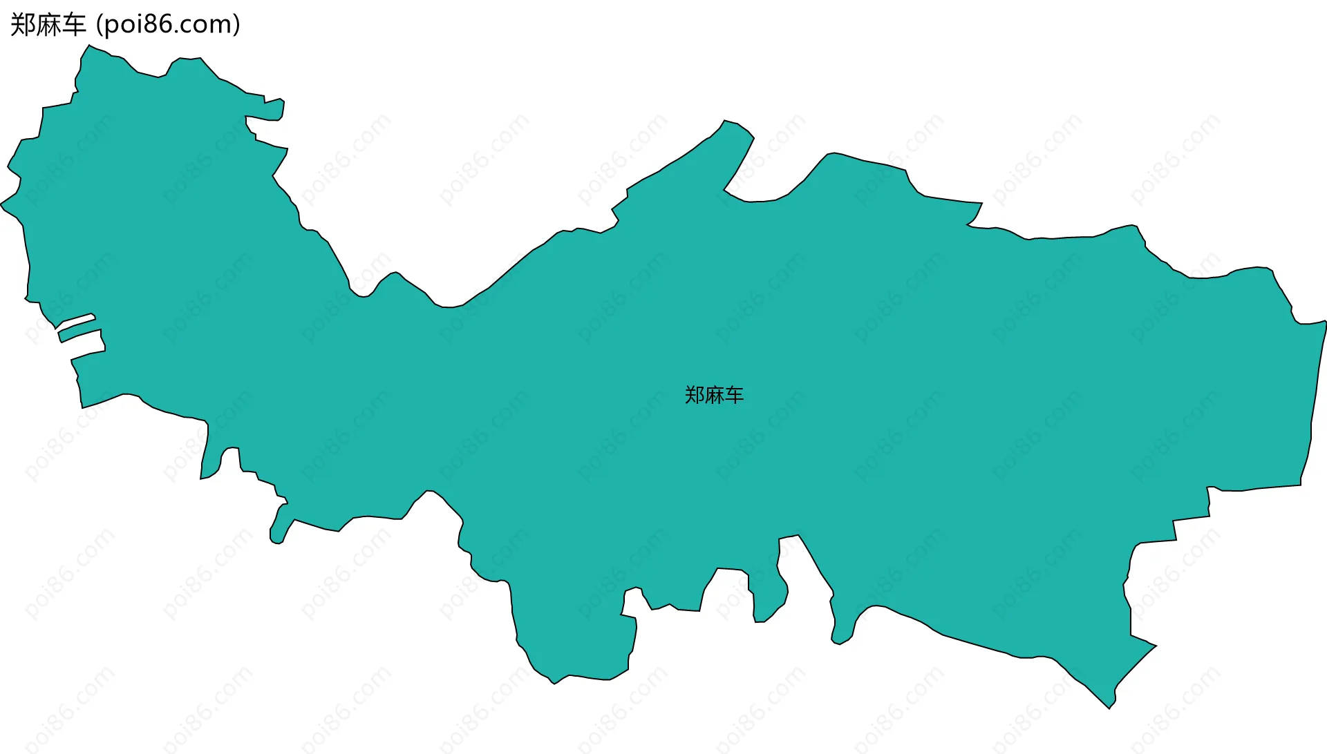 郑麻车边界地图