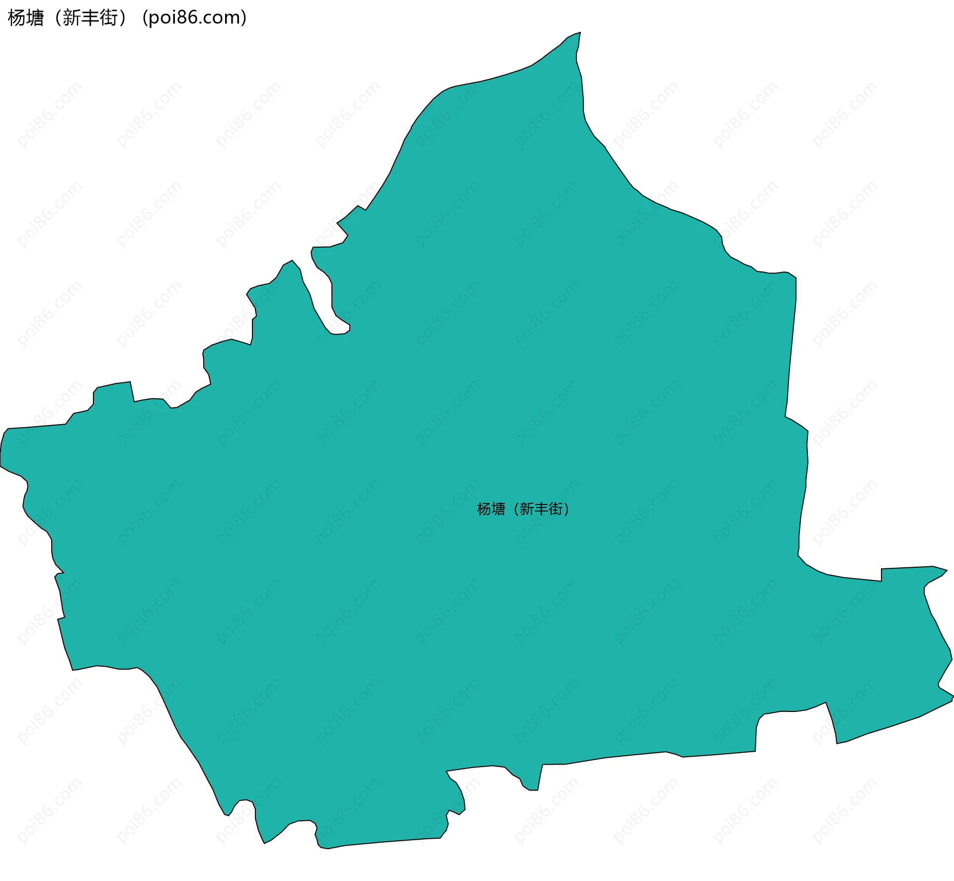 杨塘（新丰街）边界地图