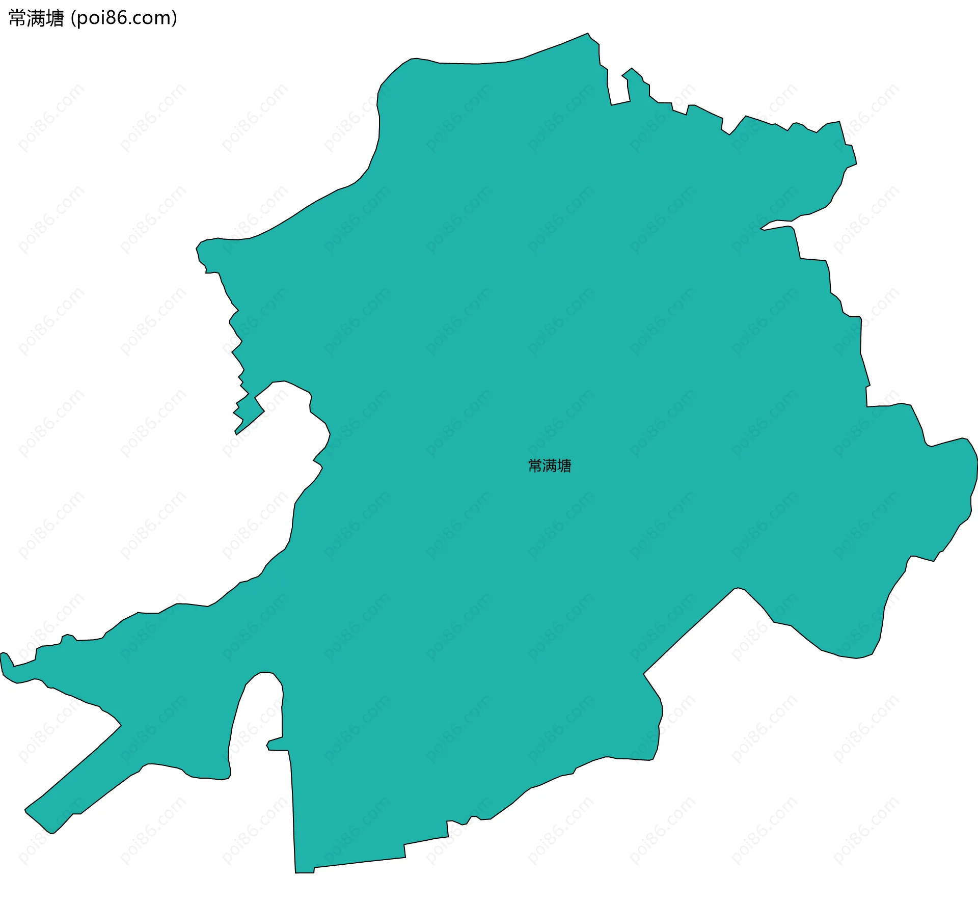 常满塘边界地图