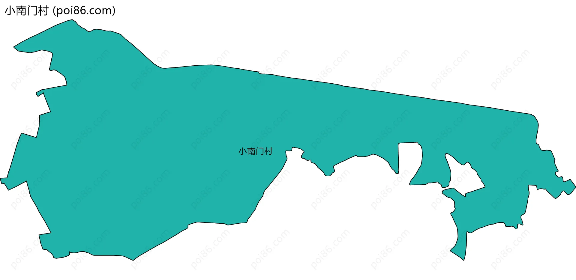 小南门村边界地图