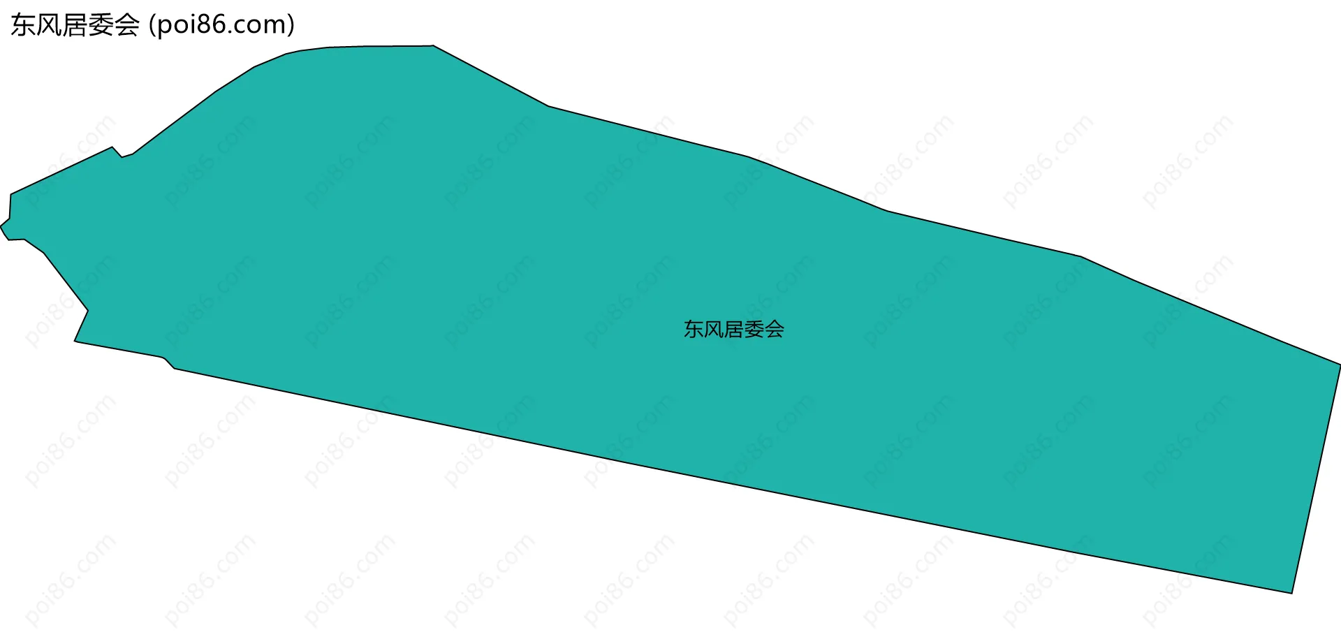 东风居委会边界地图