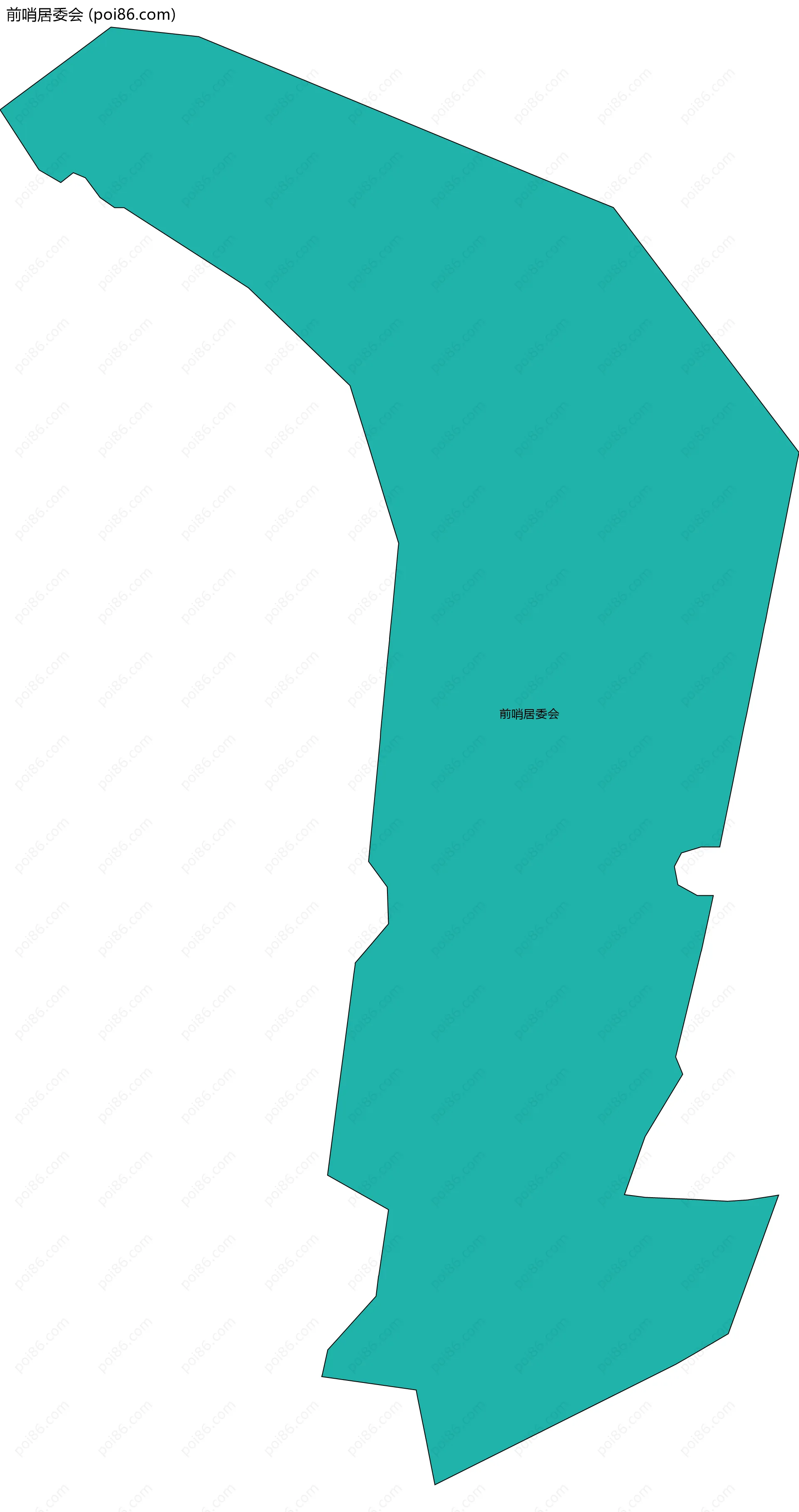 前哨居委会边界地图