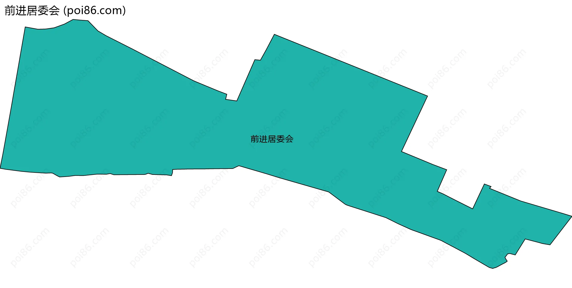 前进居委会边界地图