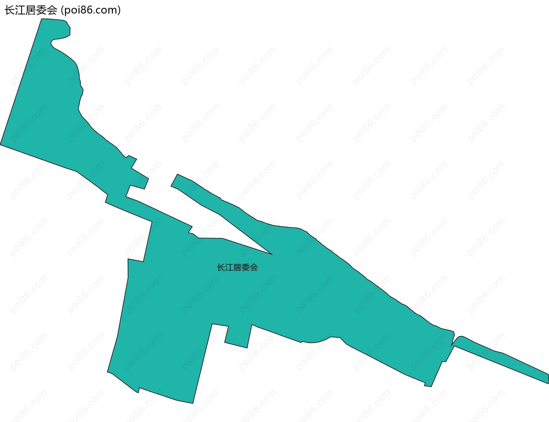 长江居委会边界地图