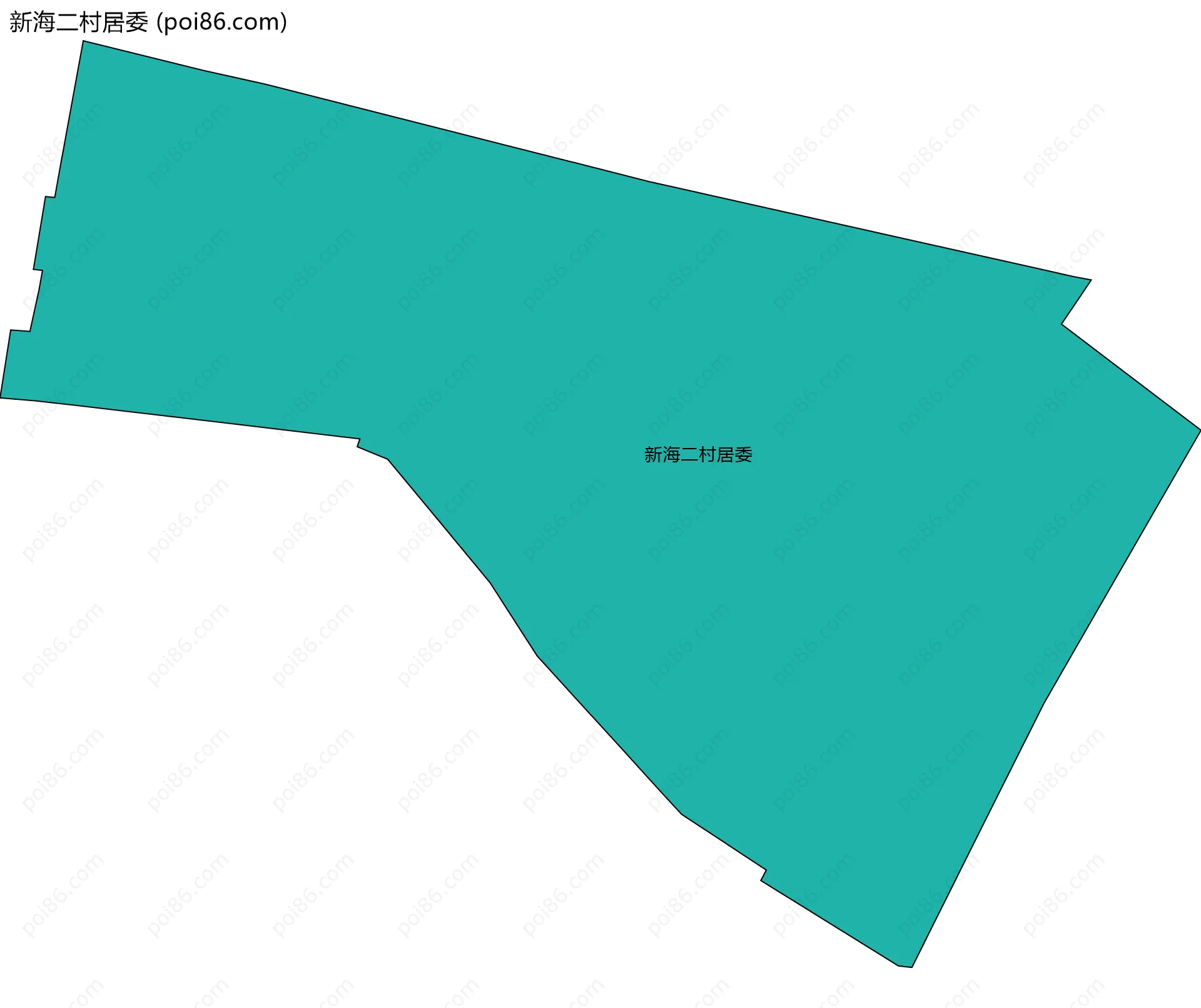 新海二村居委边界地图
