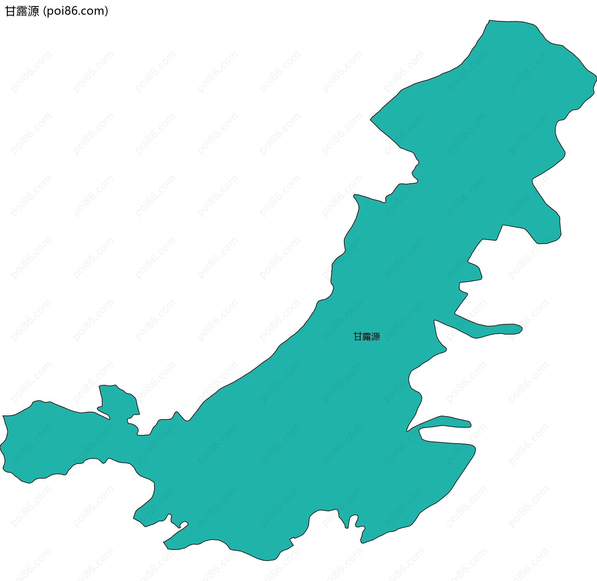 甘露源边界地图