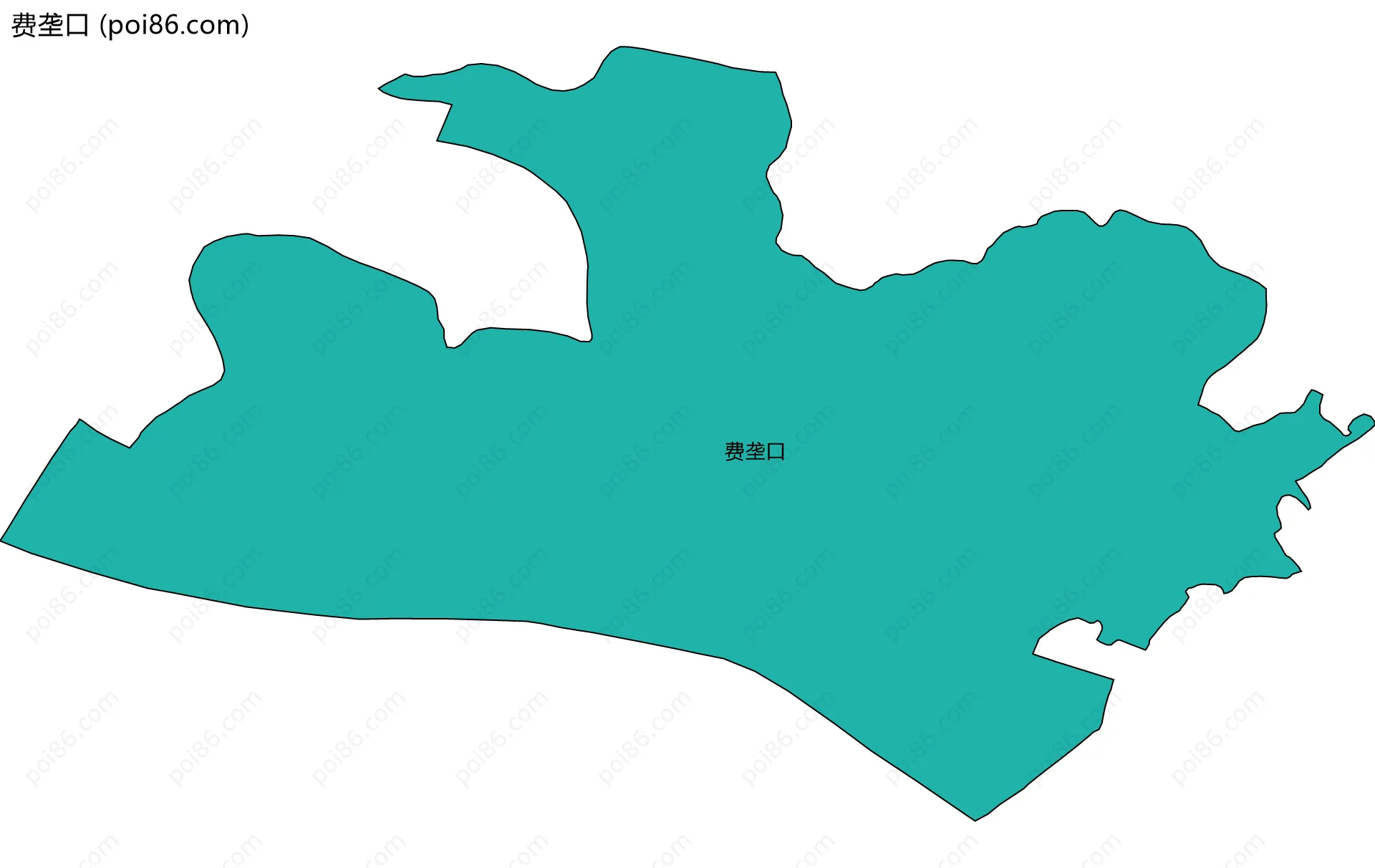 费垄口边界地图