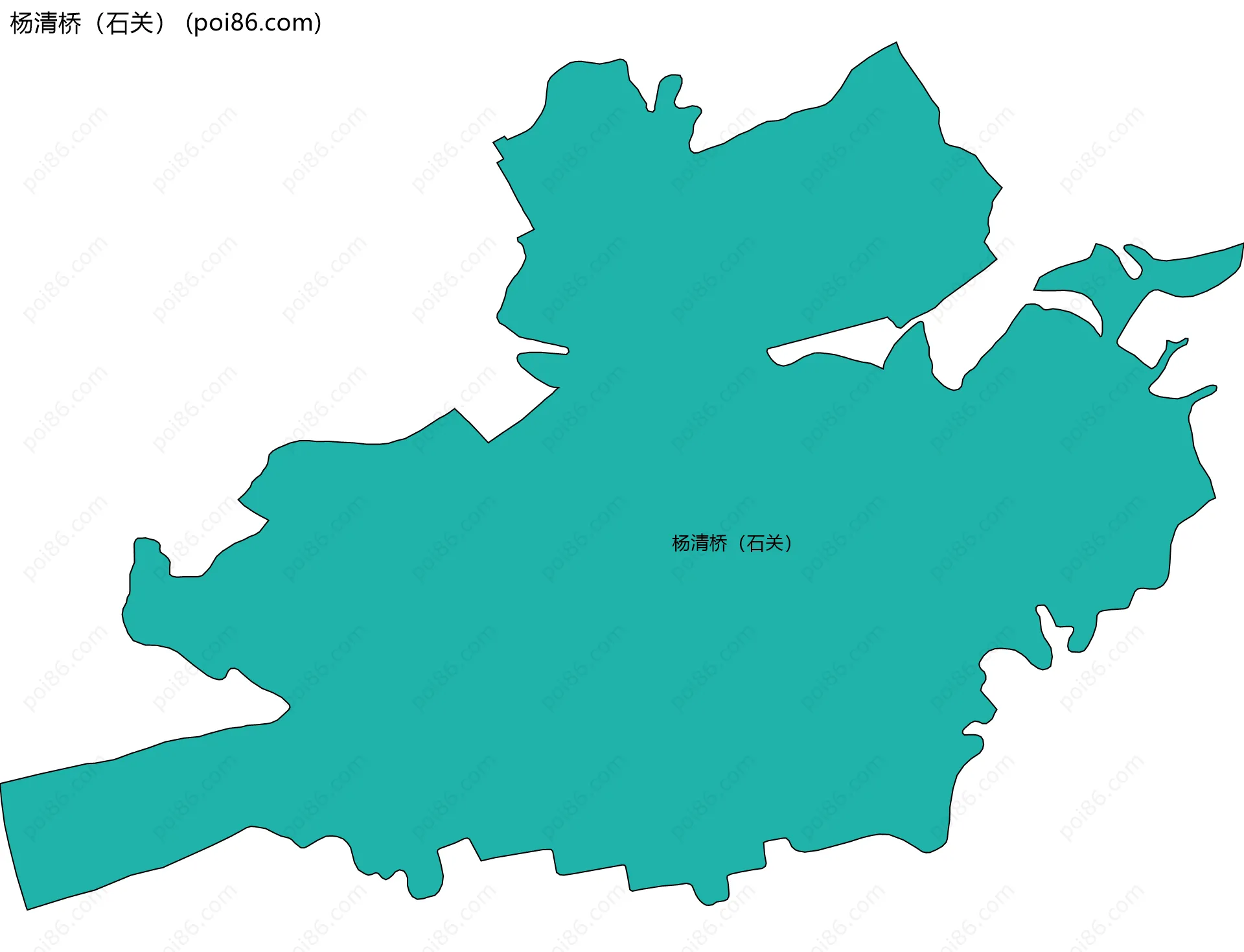 杨清桥（石关）边界地图