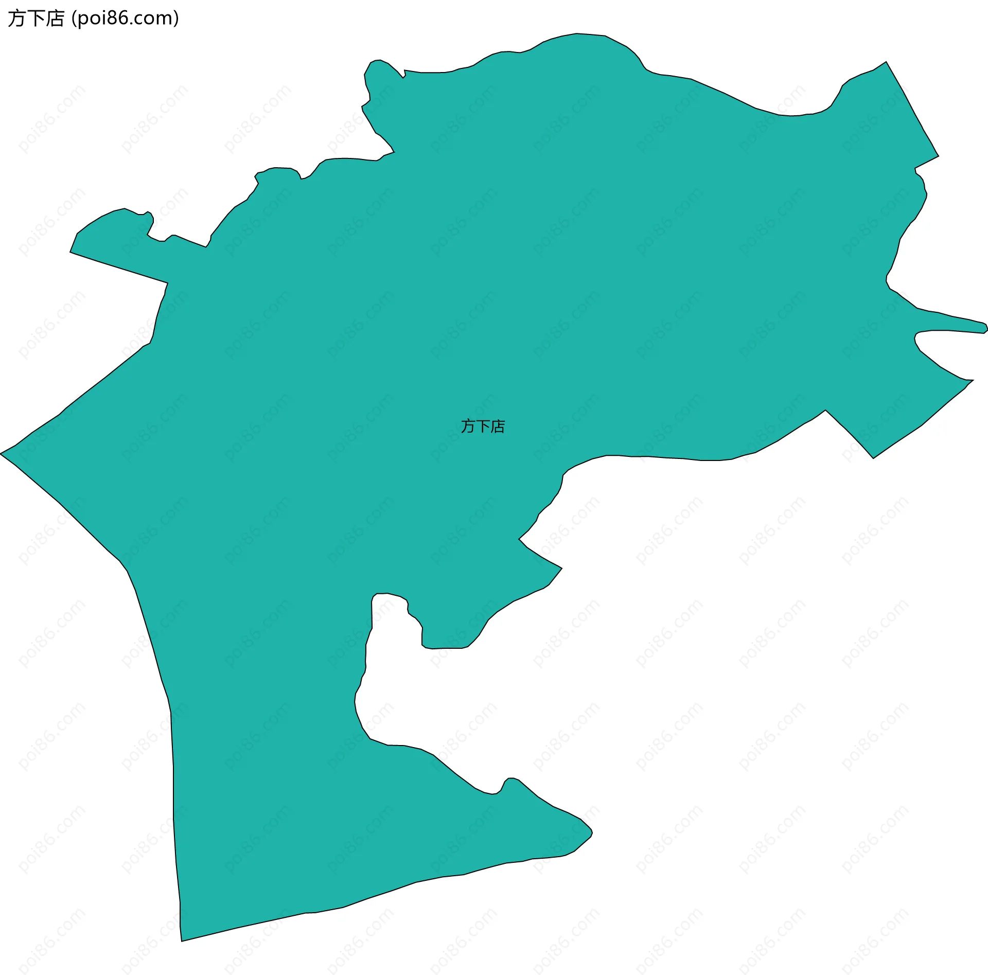 方下店边界地图