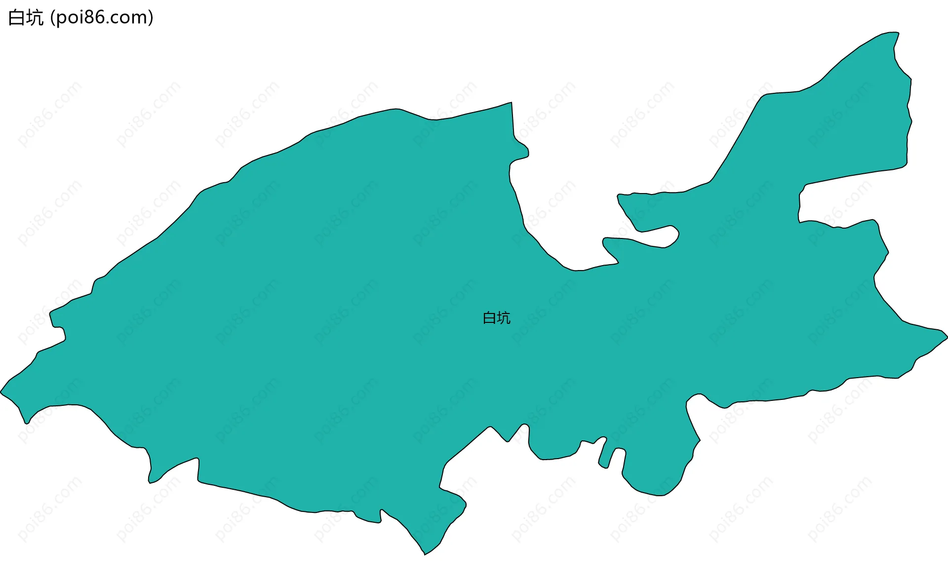 白坑边界地图
