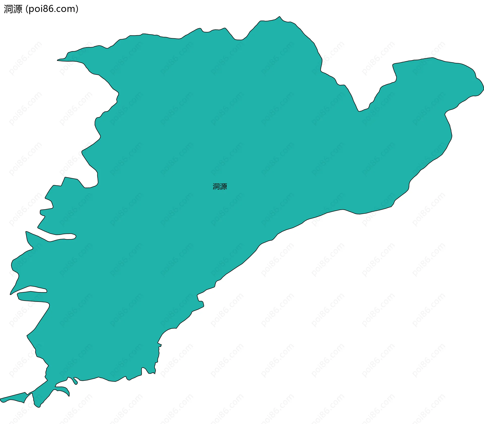 洞源边界地图