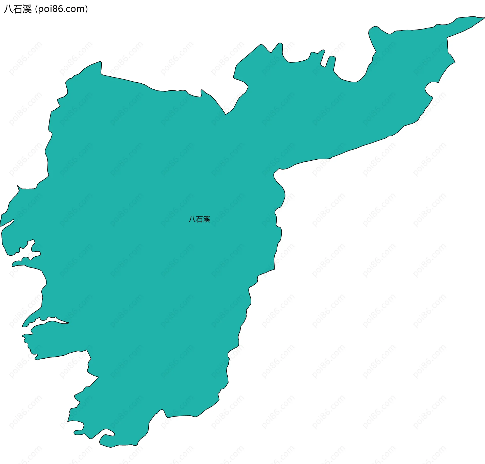 八石溪边界地图
