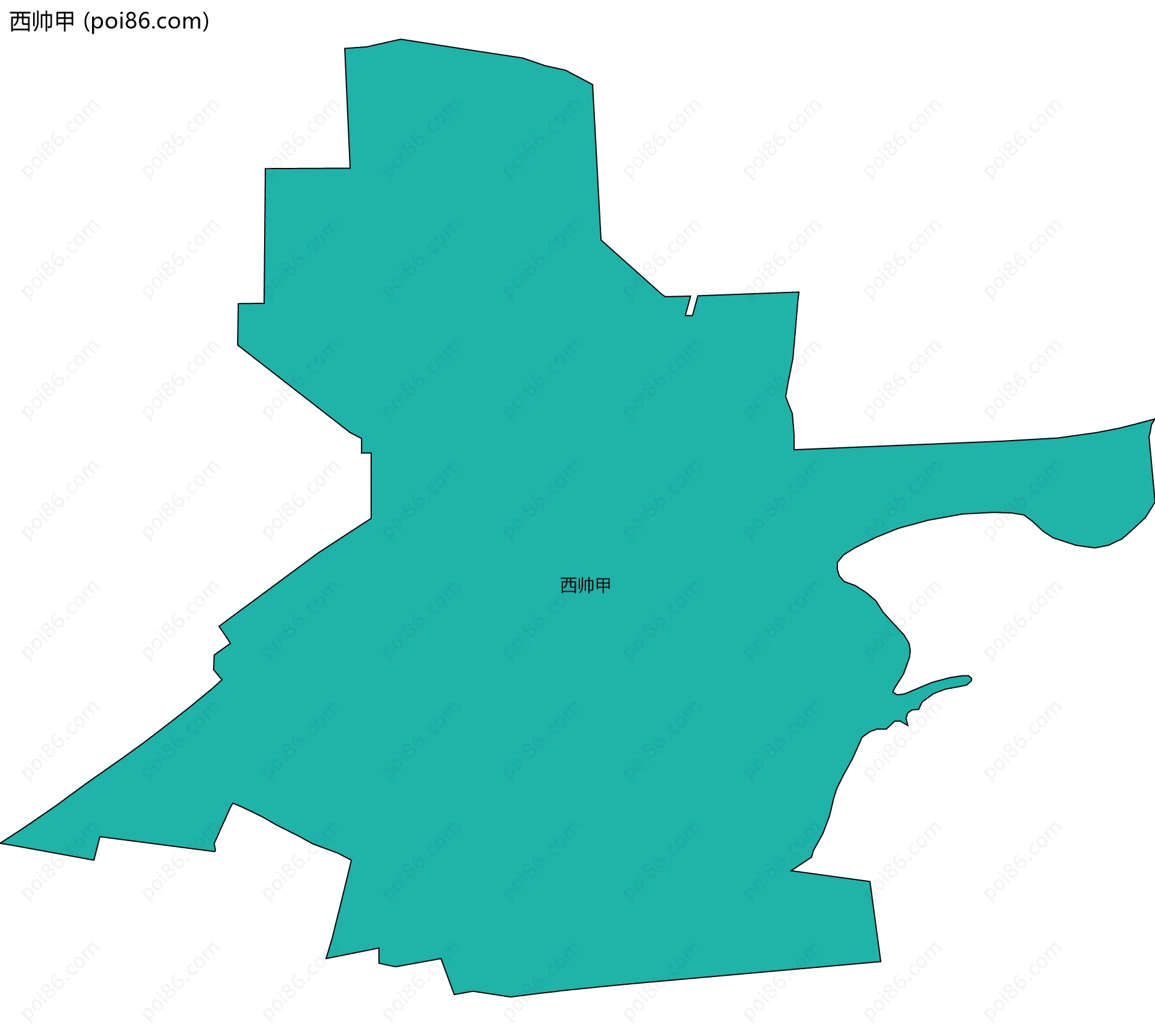 西帅甲边界地图