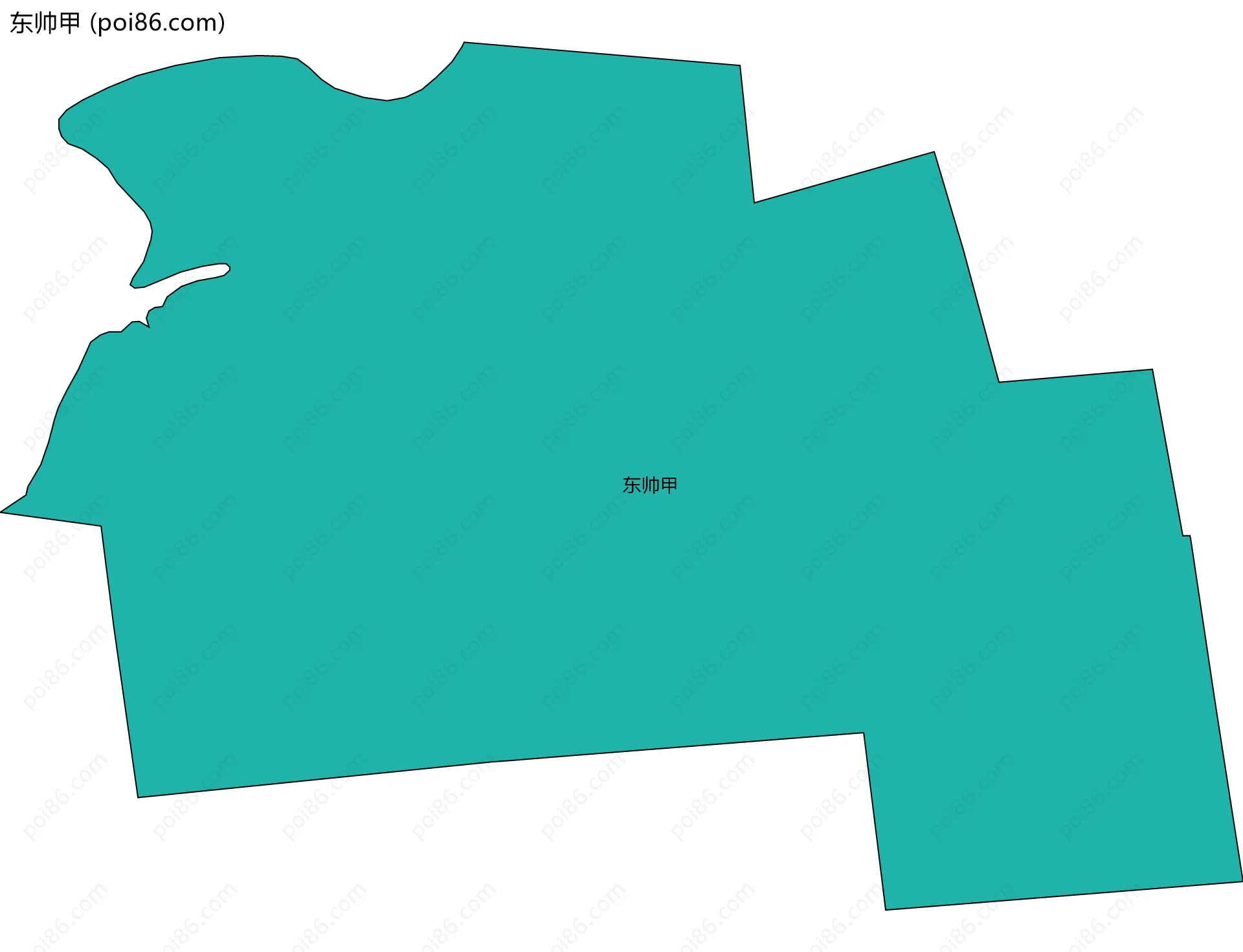 东帅甲边界地图