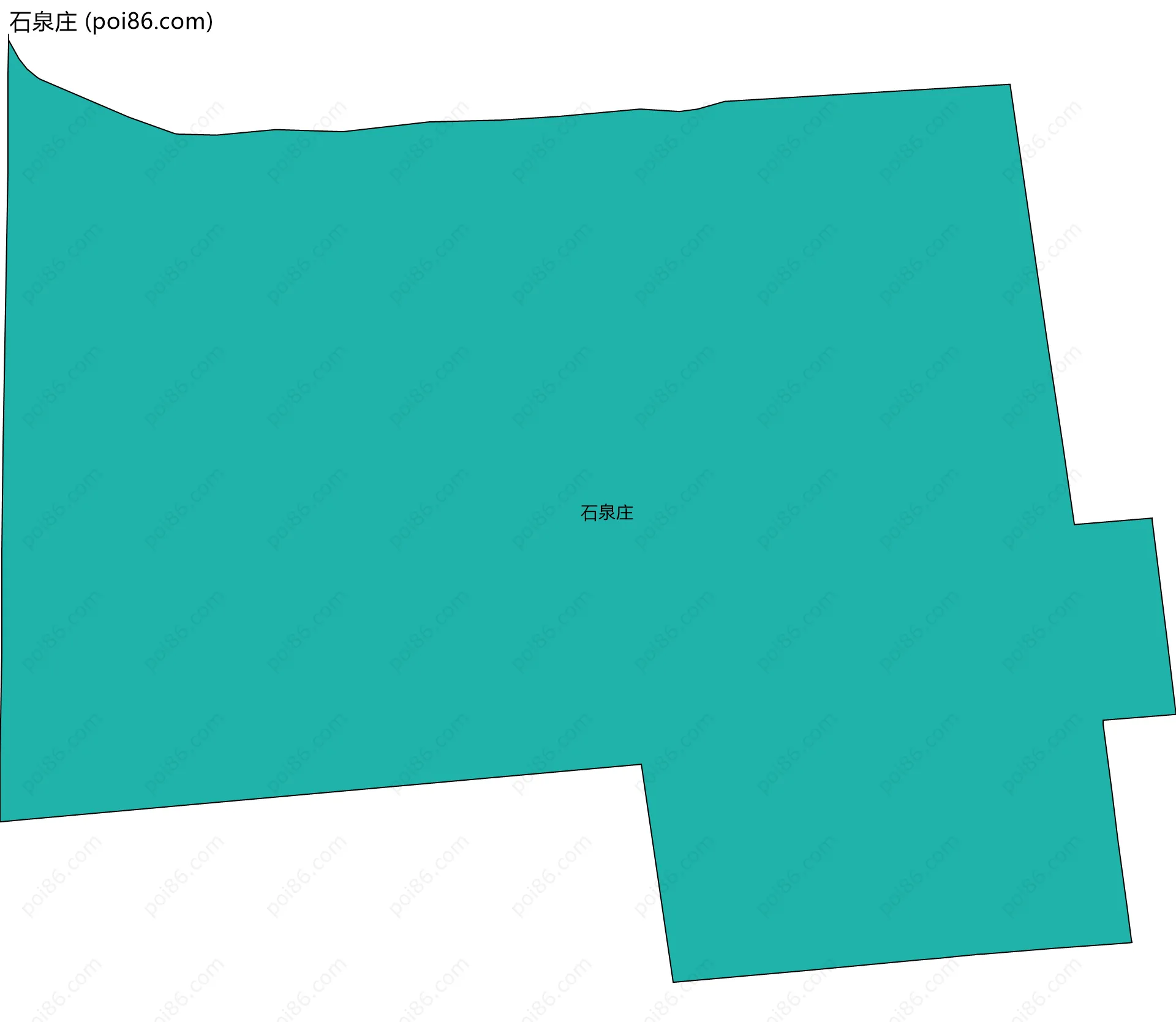 石泉庄边界地图