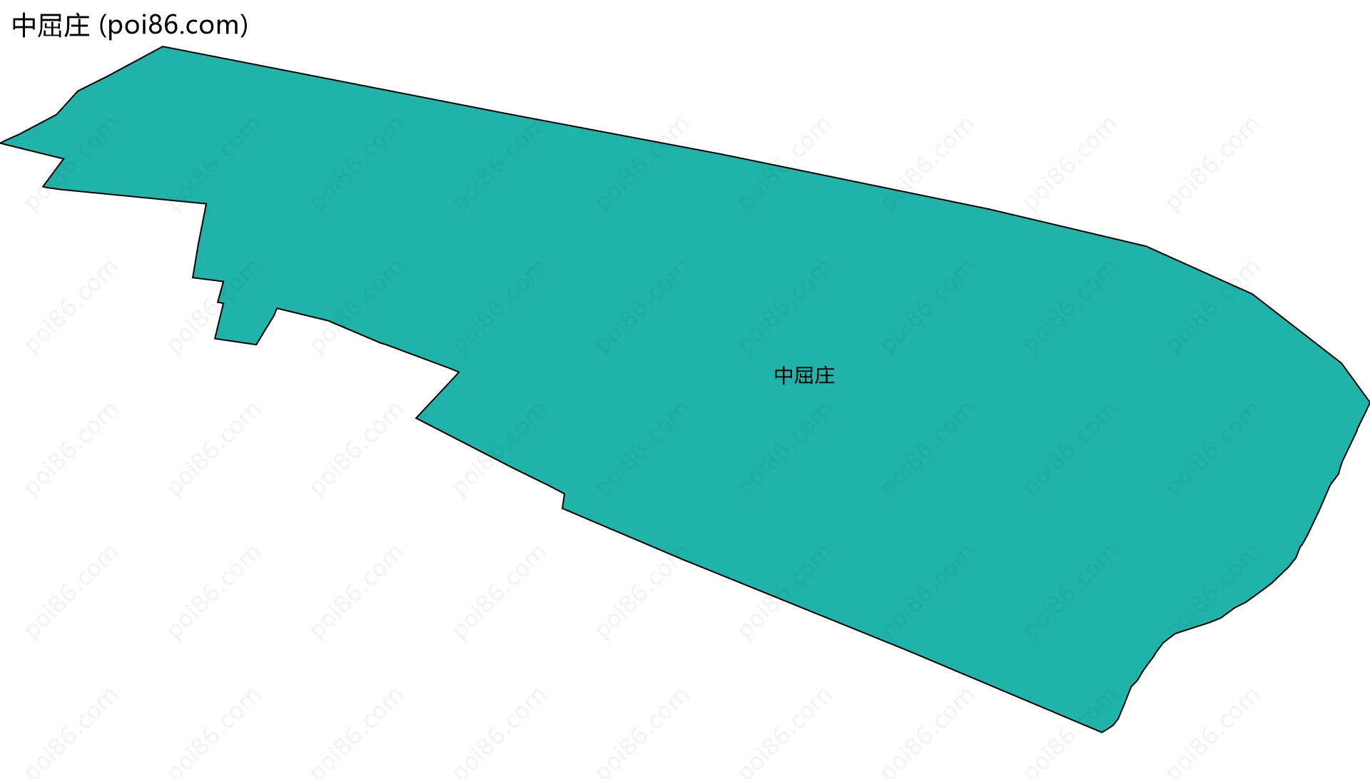 中屈庄边界地图