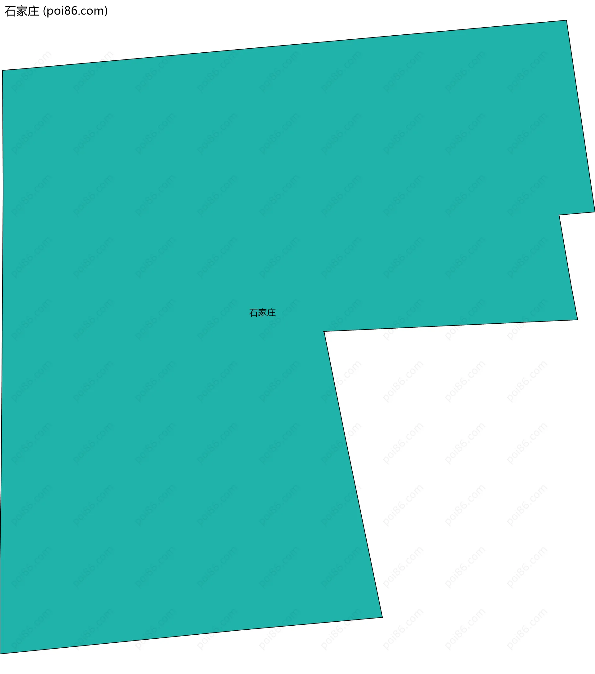 石家庄边界地图