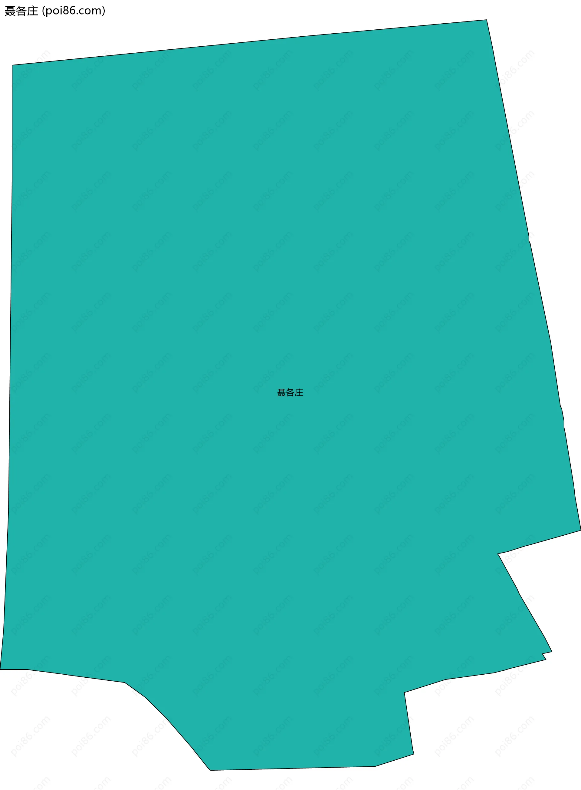 聂各庄边界地图