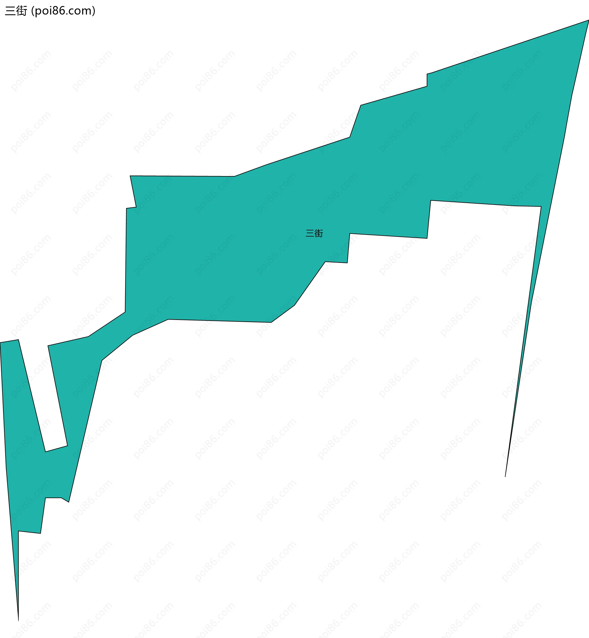 三街边界地图