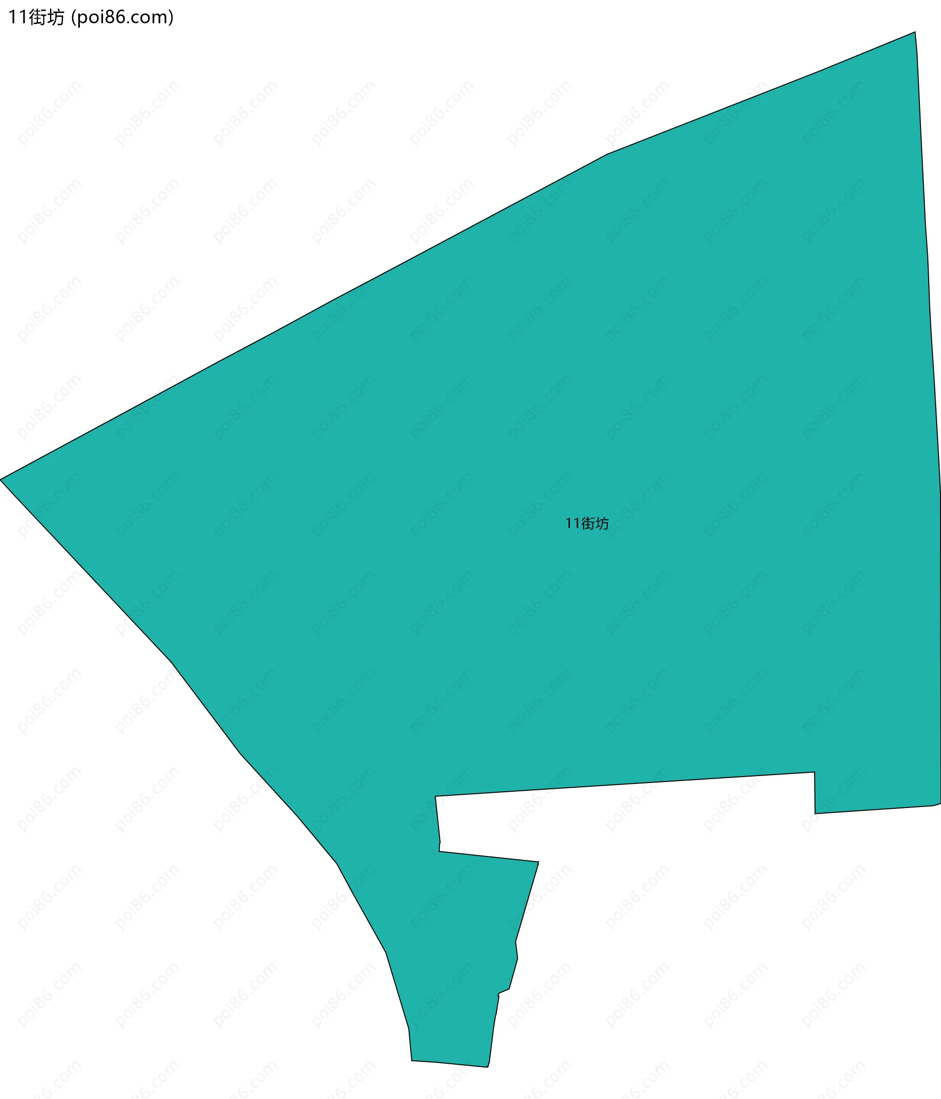 11街坊边界地图