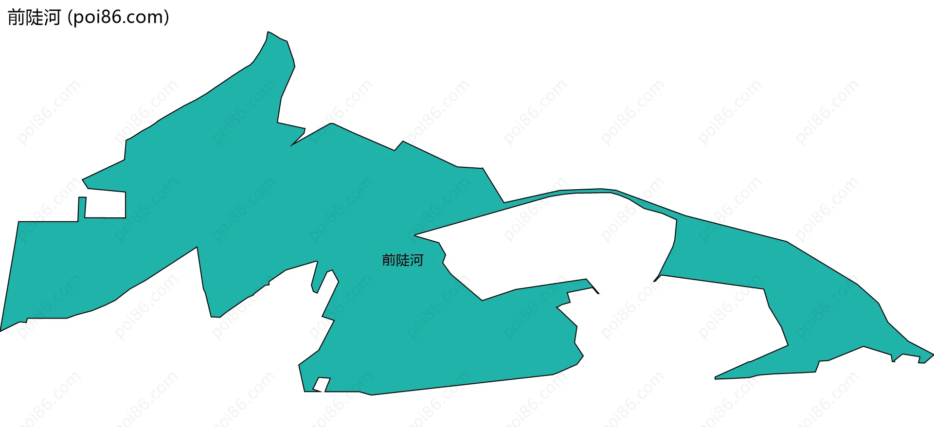 前陡河边界地图