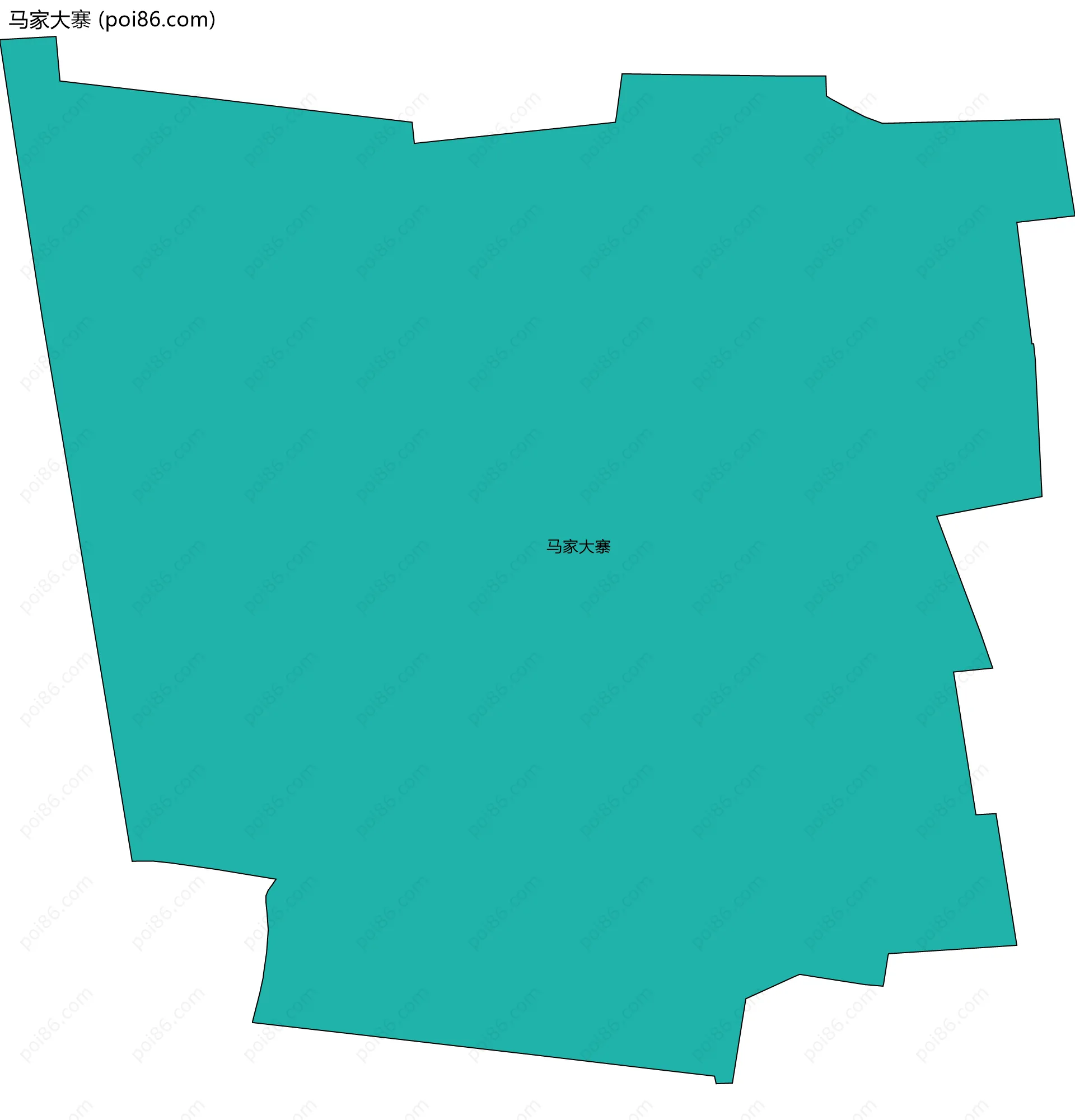 马家大寨边界地图