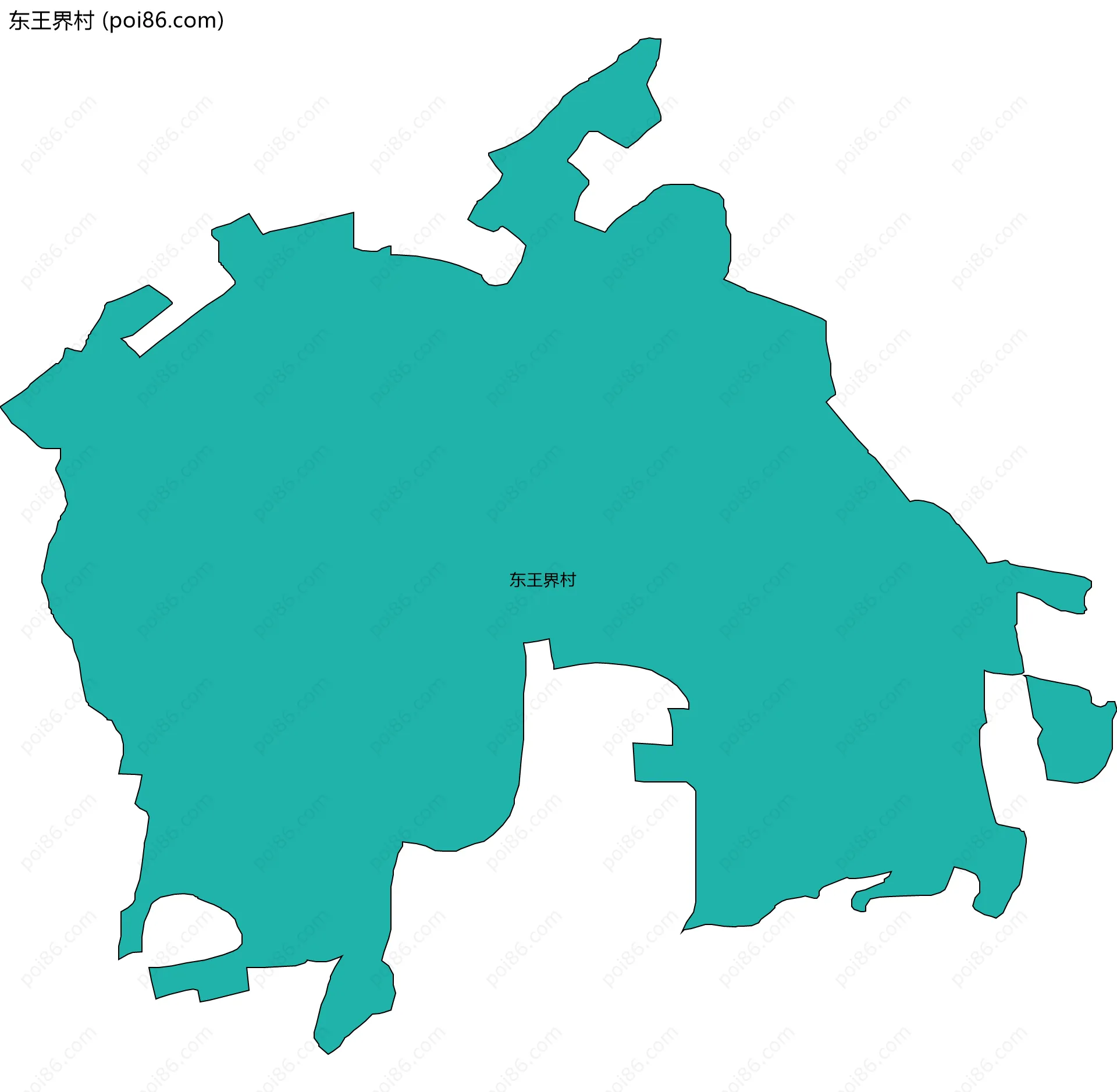 东王界村边界地图