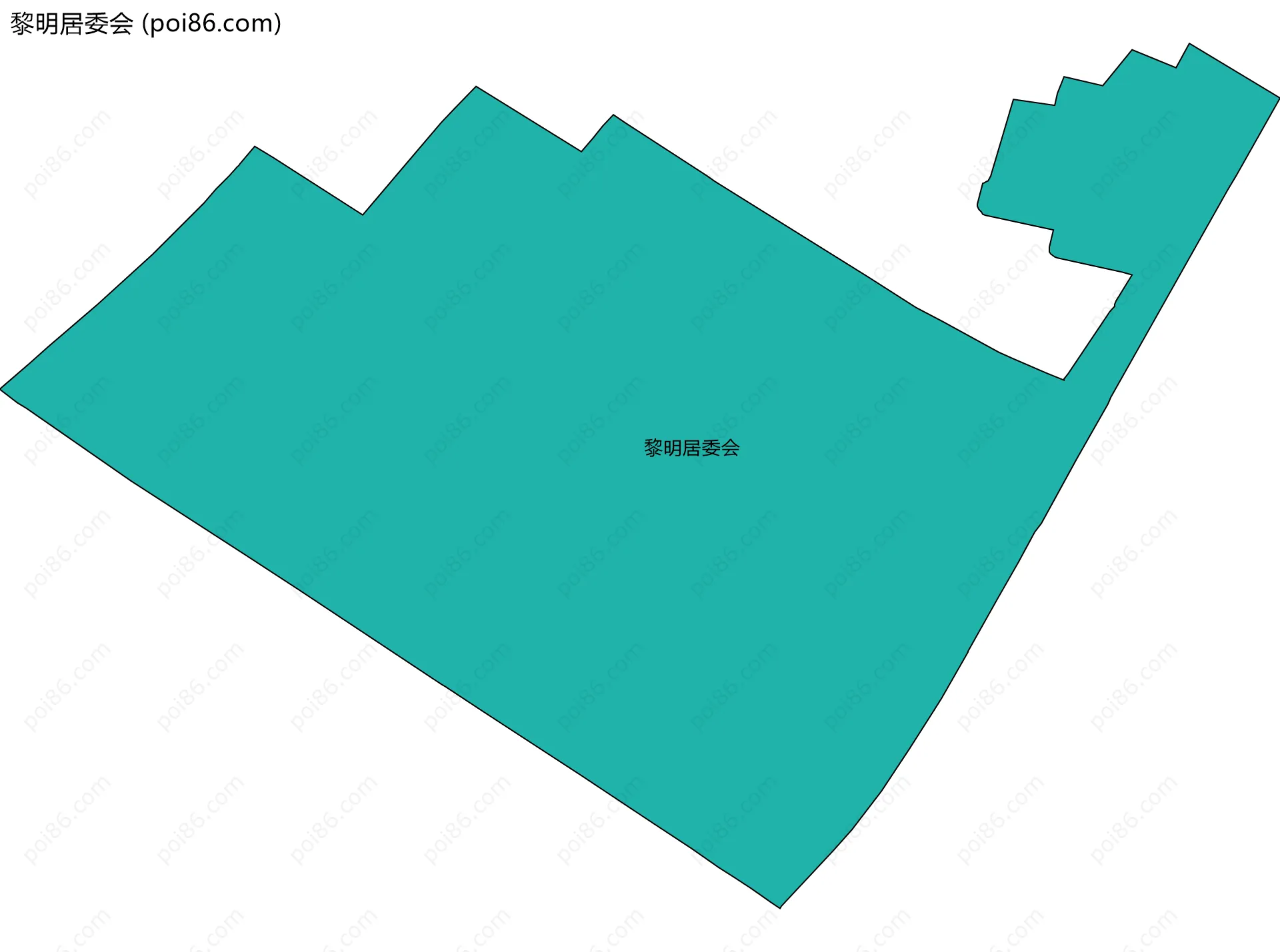 黎明居委会边界地图