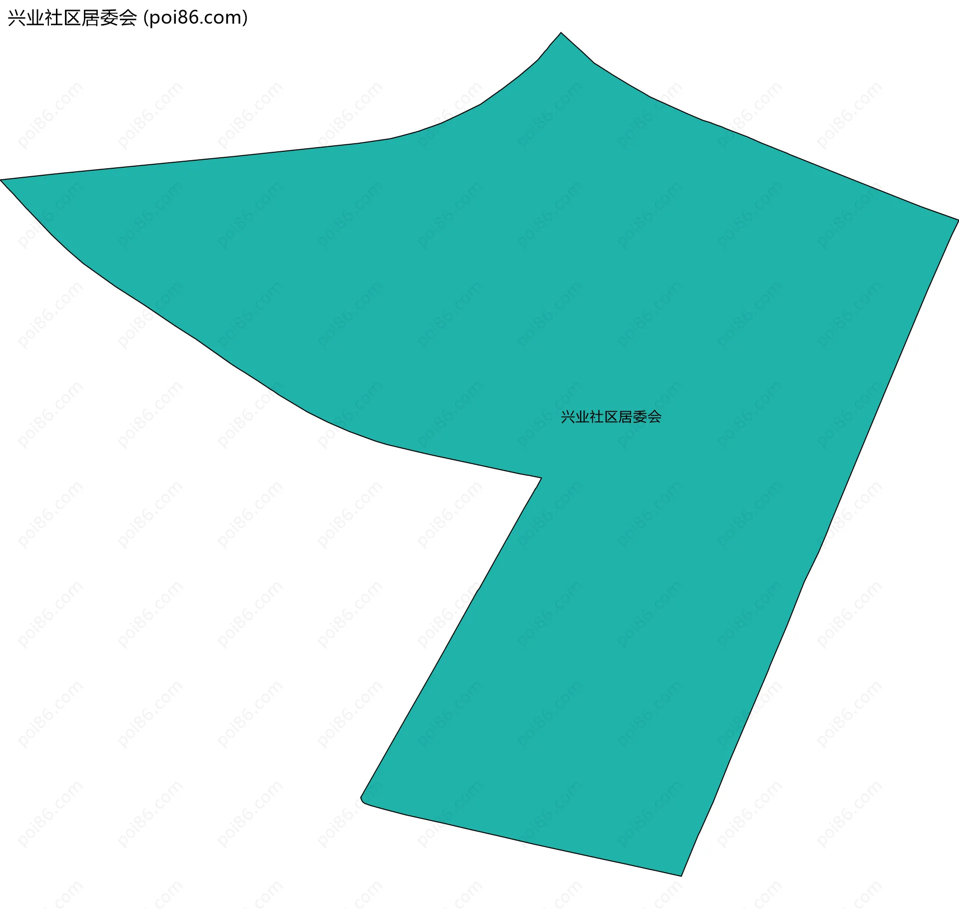 兴业社区居委会边界地图