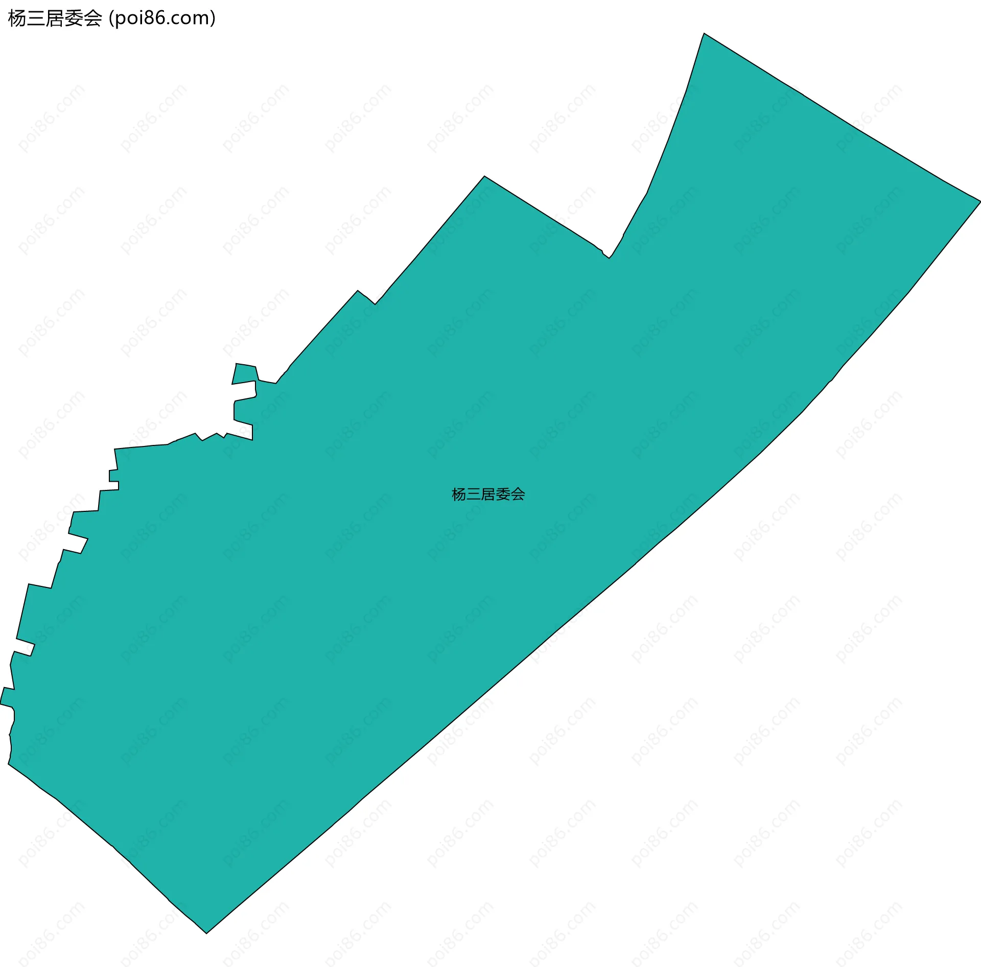 杨三居委会边界地图